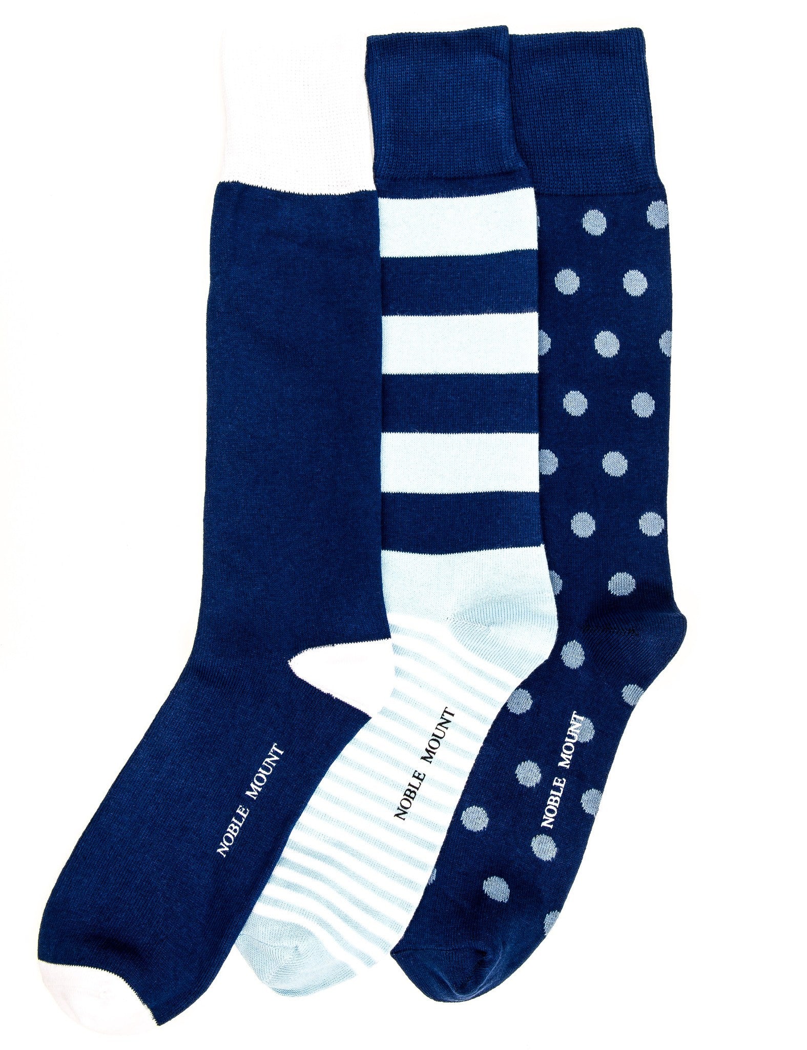 Men's Combed Cotton Dress Socks 3-Pack