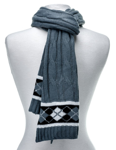 Cable Knit Aristocrat Mens Scarf