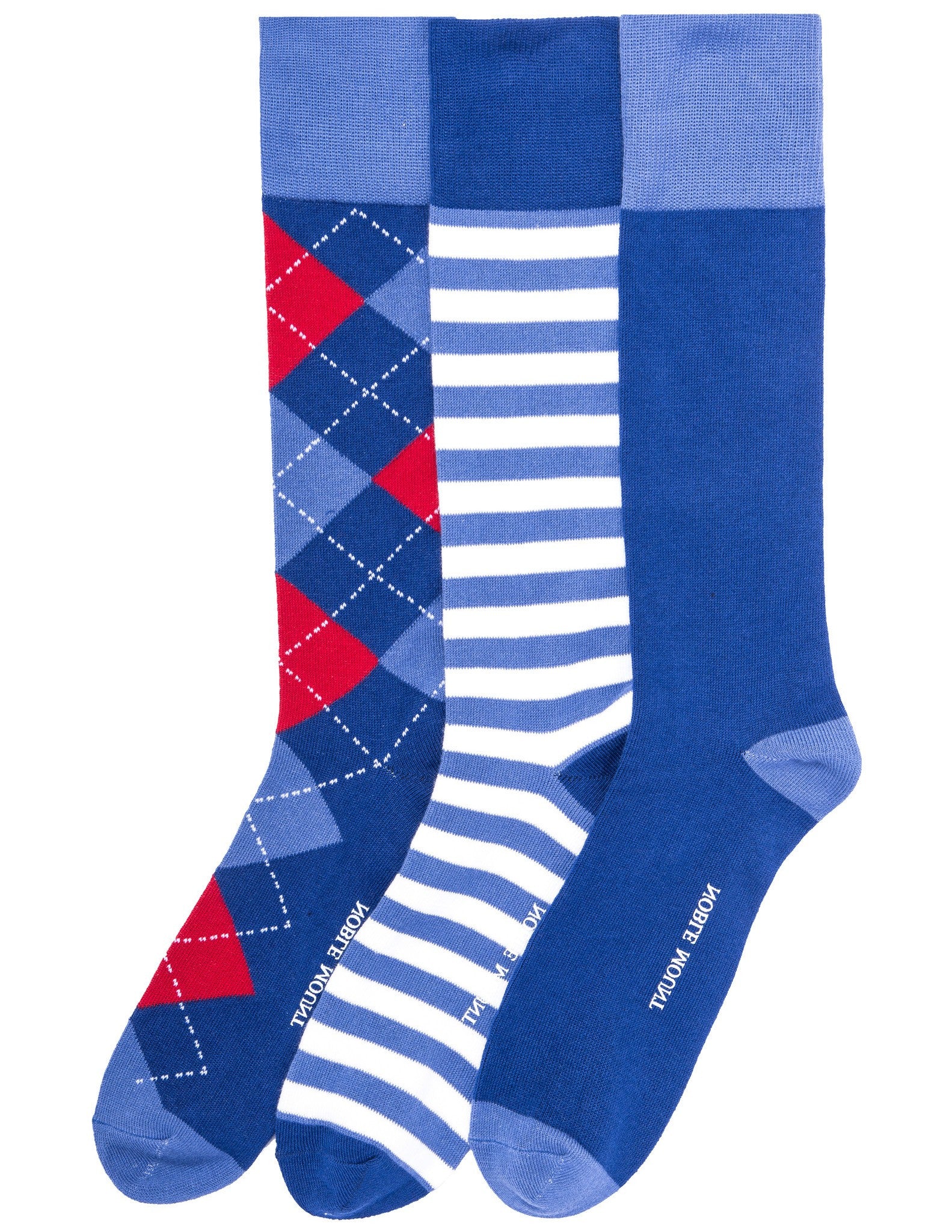 Men's Combed Cotton Dress Socks 3-Pack