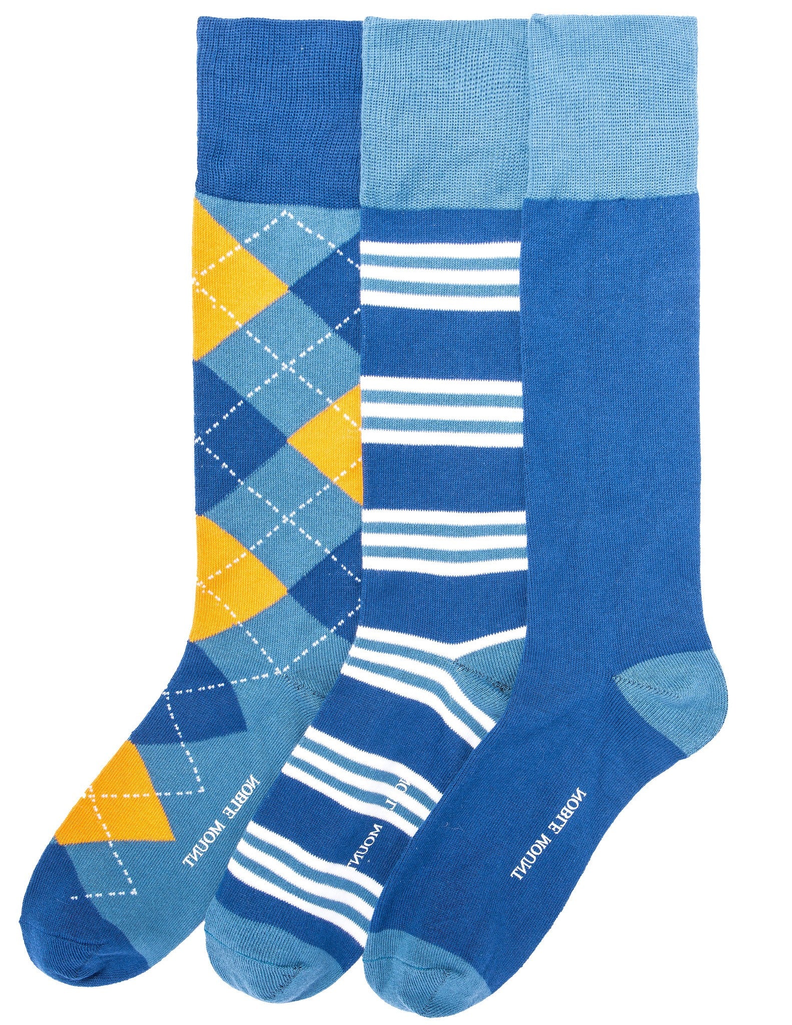 Men's Combed Cotton Dress Socks 3-Pack