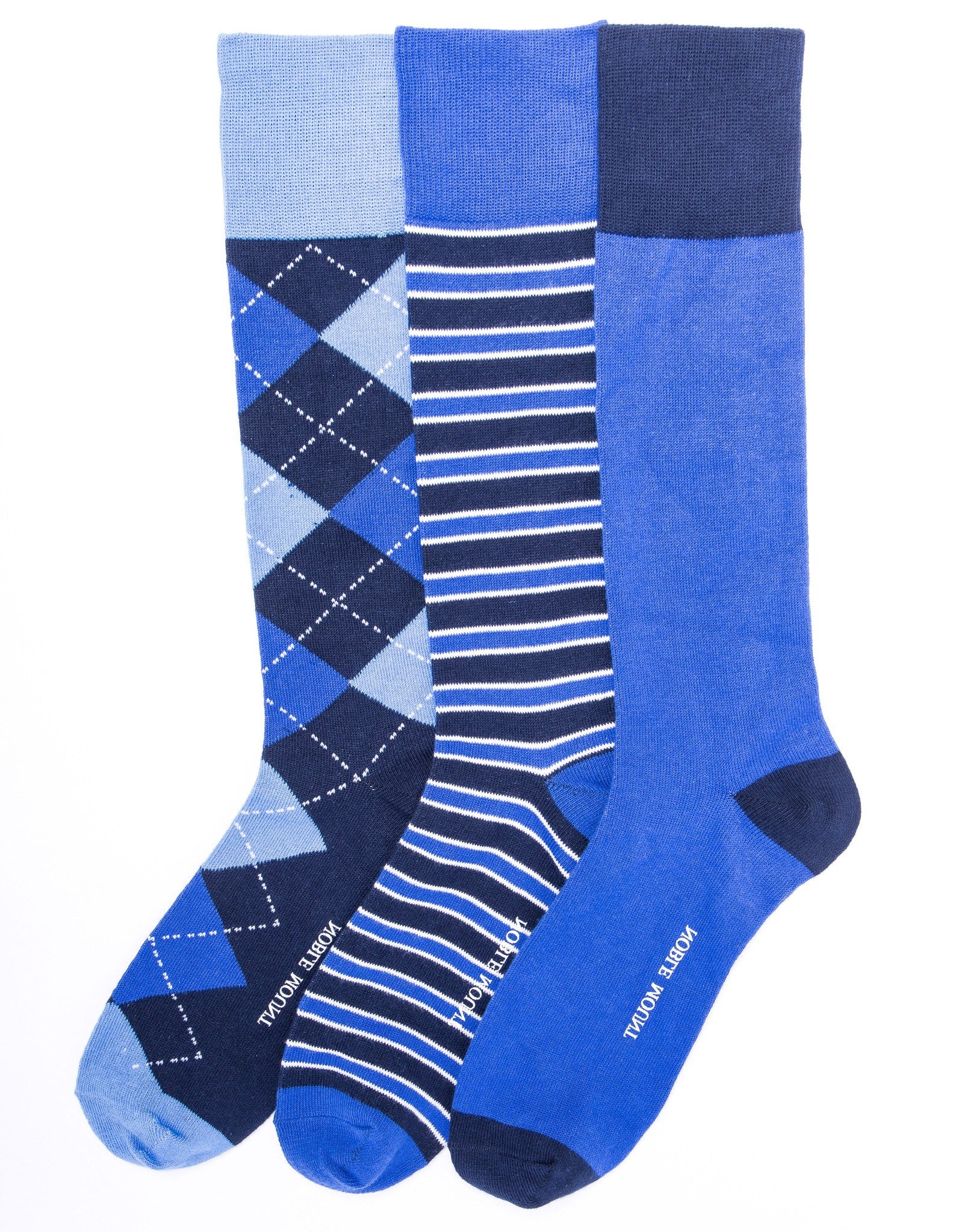Men's Combed Cotton Dress Socks 3-Pack