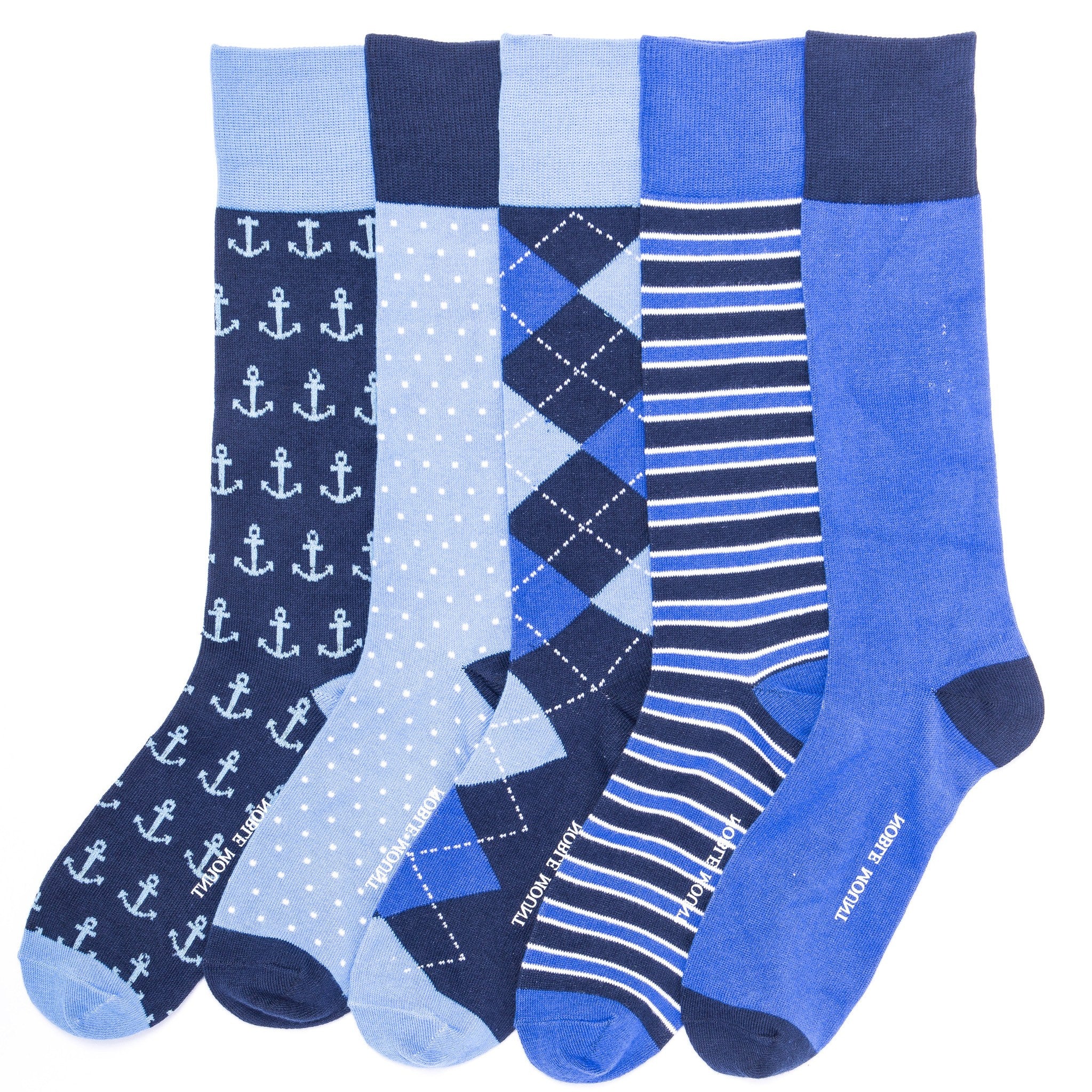 Men's Combed Cotton Weekday Dress Socks 5-Pack