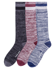 Men's 100% Acrylic Soft Marled Dress Socks 3-Pack