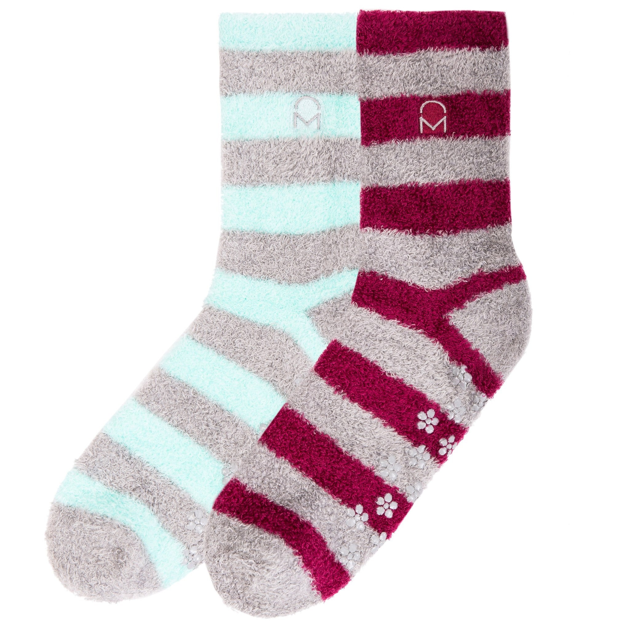 Women's Soft Anti-Skid Winter Feather Socks - 2-Pairs