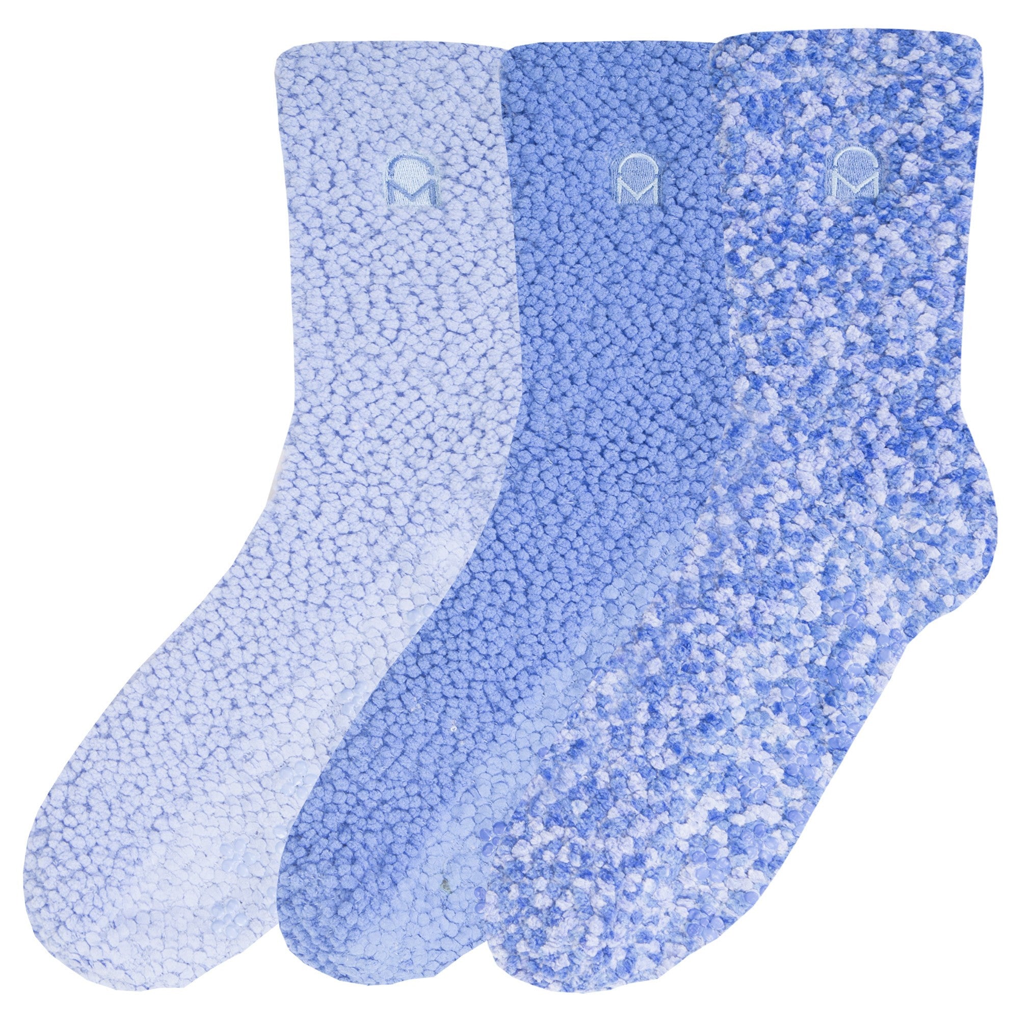 Women's Warm and Cozy Popcorn Yarn Crew Socks - 3 Pack