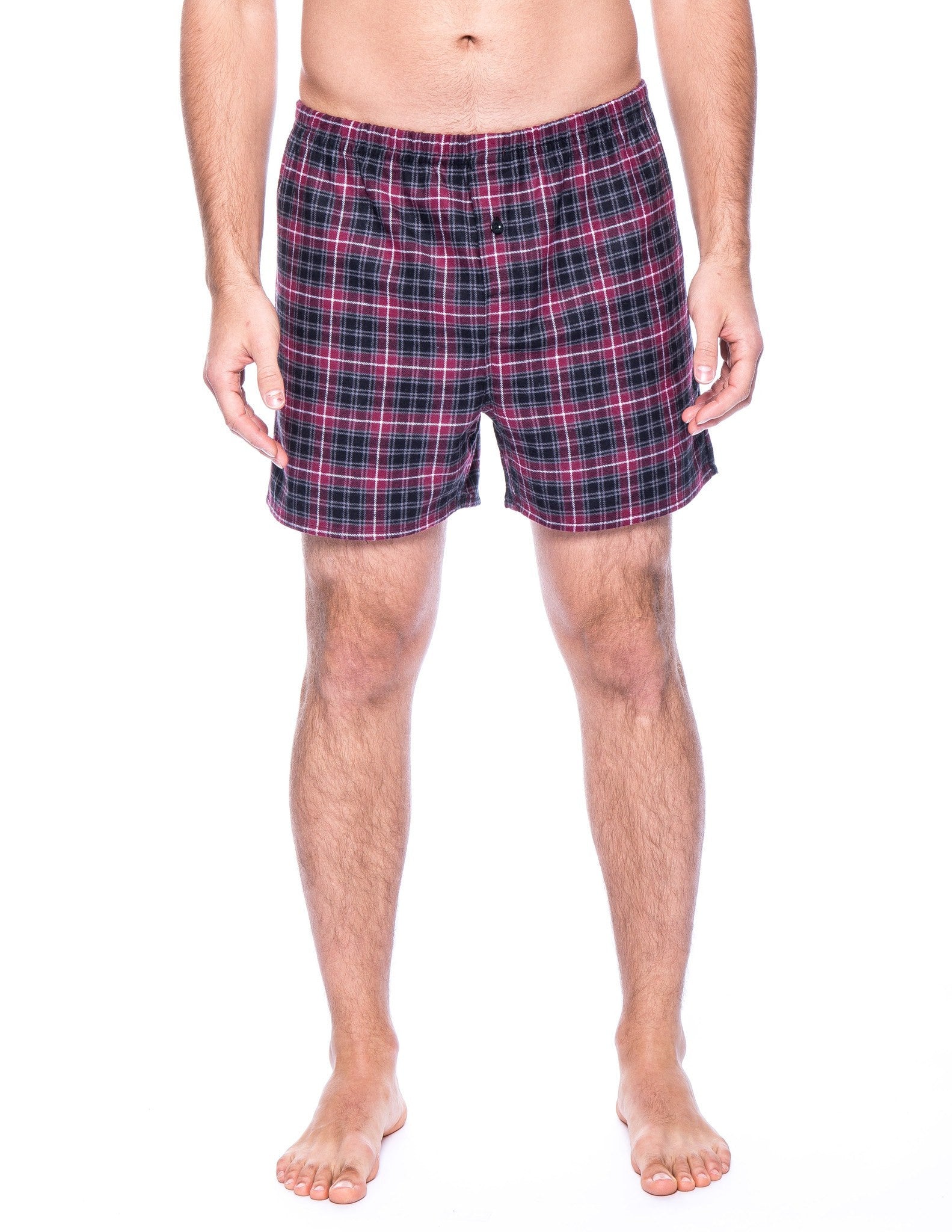 Plaid Burgundy-Grey/Navy-Black