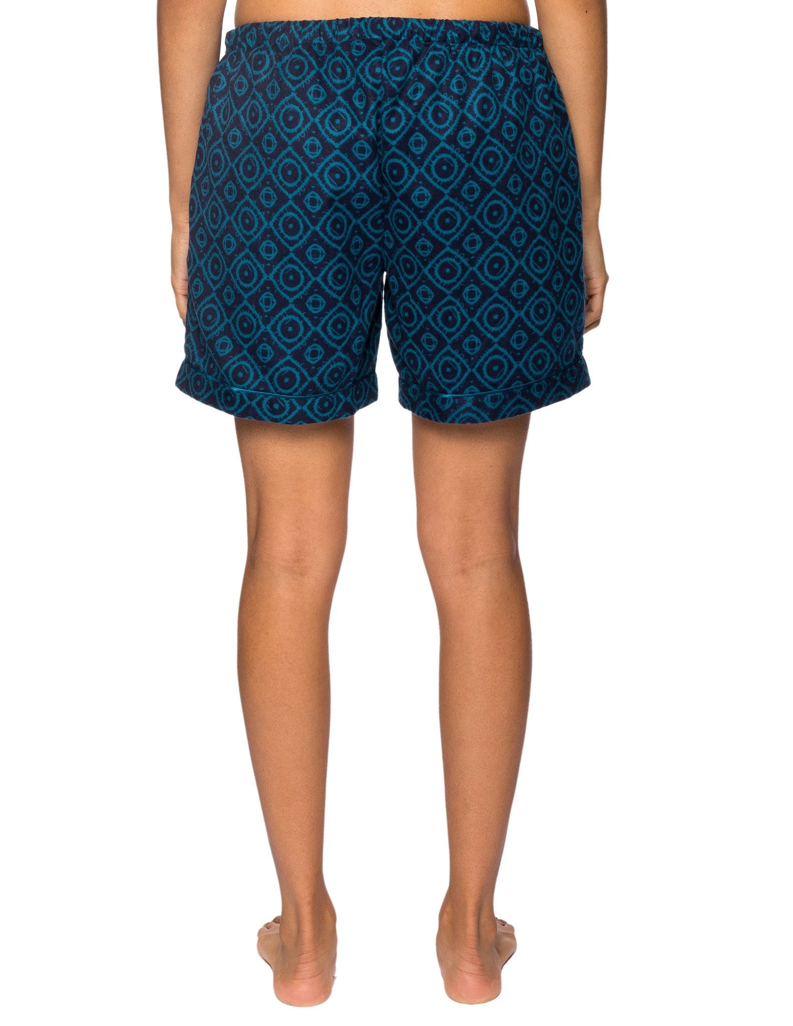 Moroccan-Herringbone Navy/Aqua