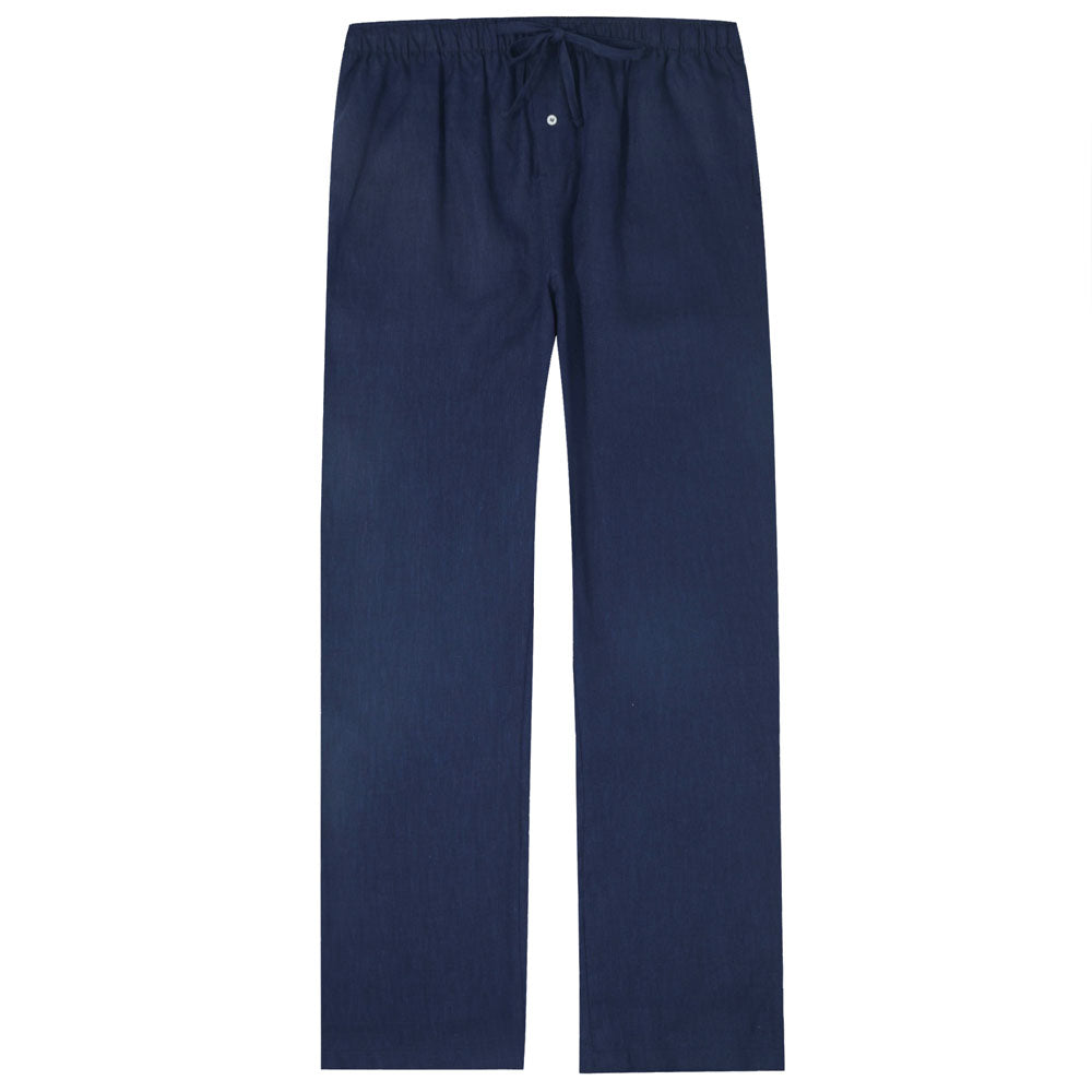 Noble Mount 100% Linen Men's Pajama Lounge Pants