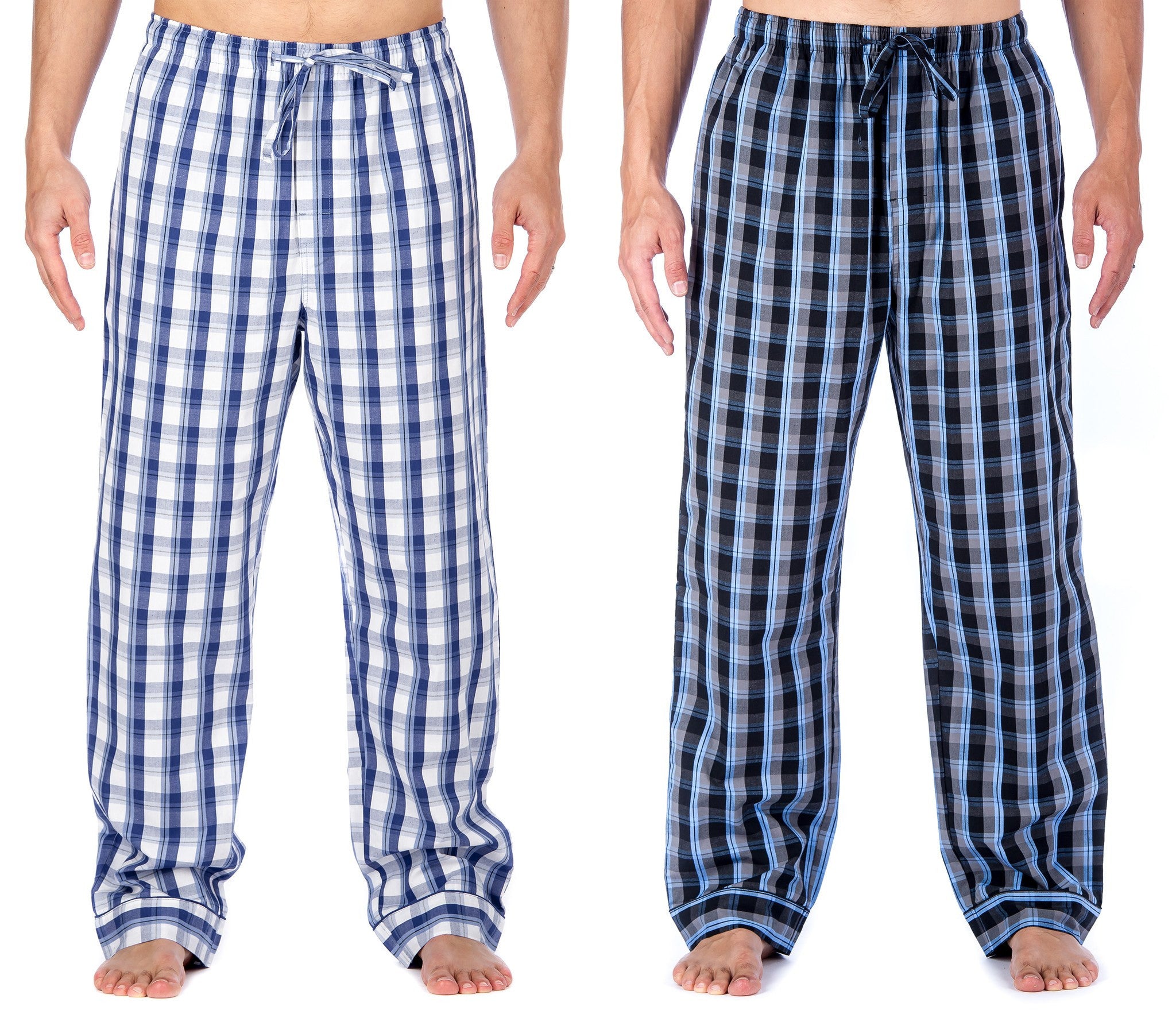 Men's Premium Cotton Lounge/Sleep Pants - 2 Pack