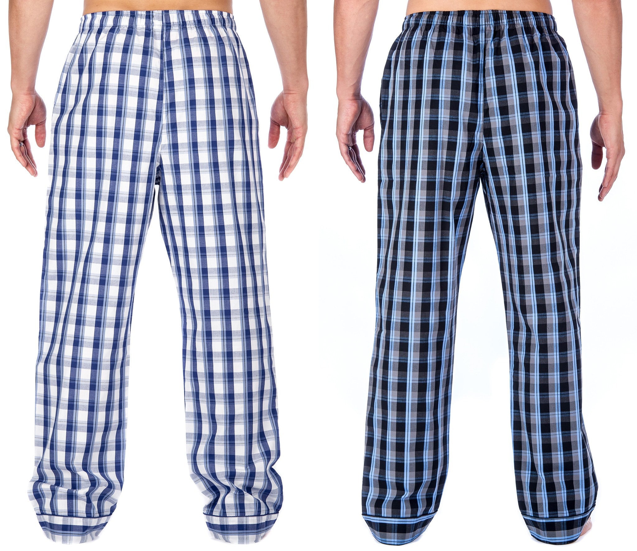 2-Pack (Blue/Grey - Blue/White Plaid)