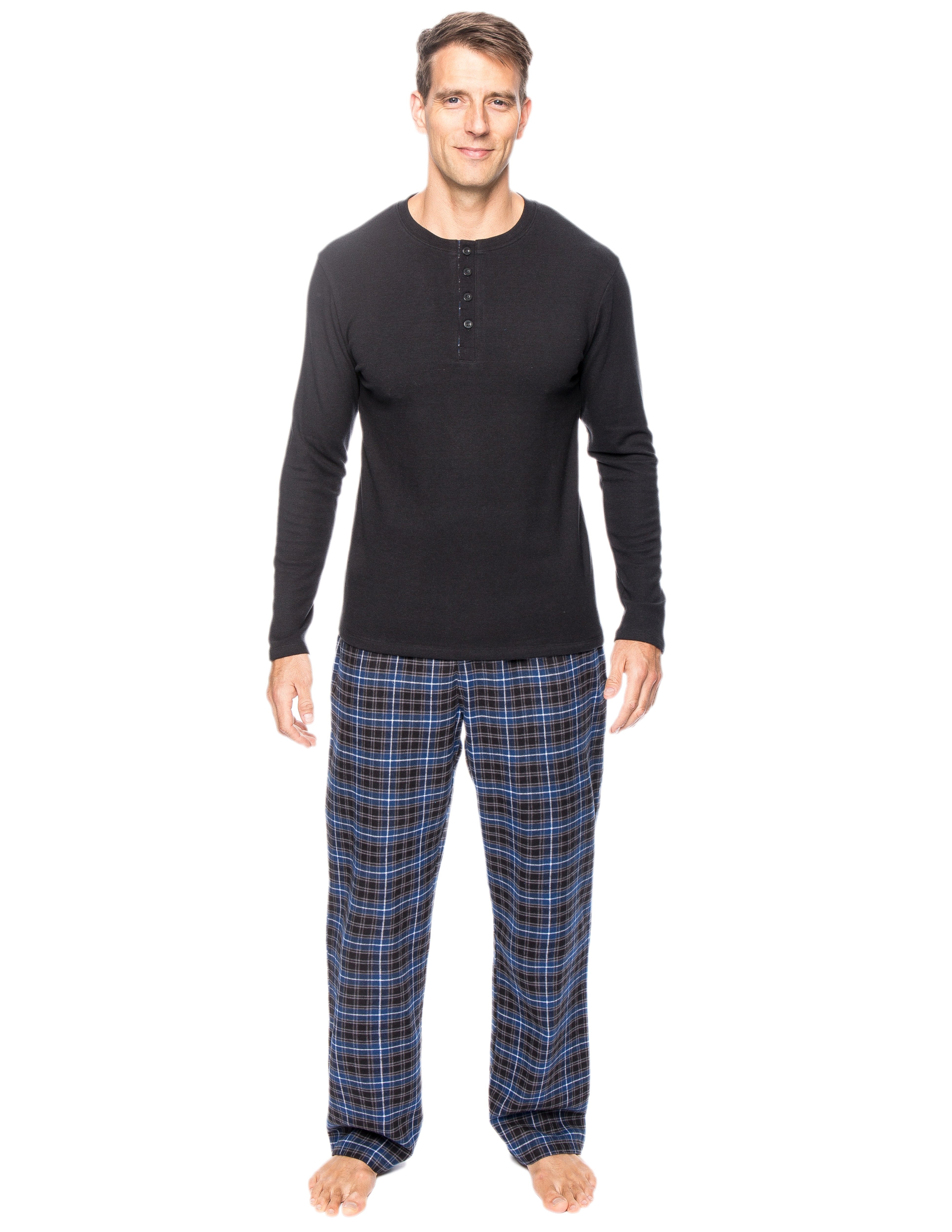 Mens Premium 100% Cotton Flannel Lounge Set