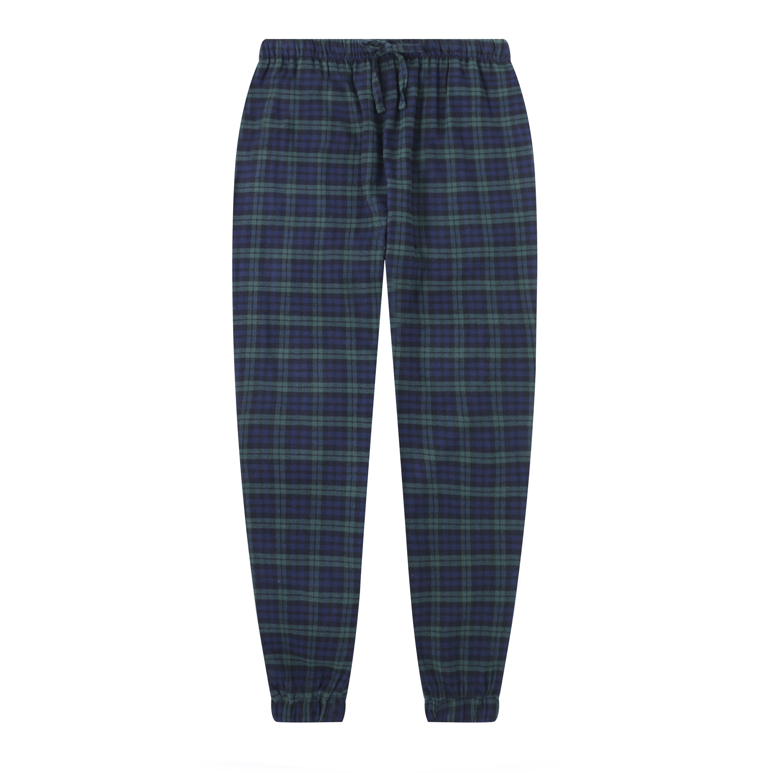 Mens 100% Cotton Flannel Jogger Lounge Pants