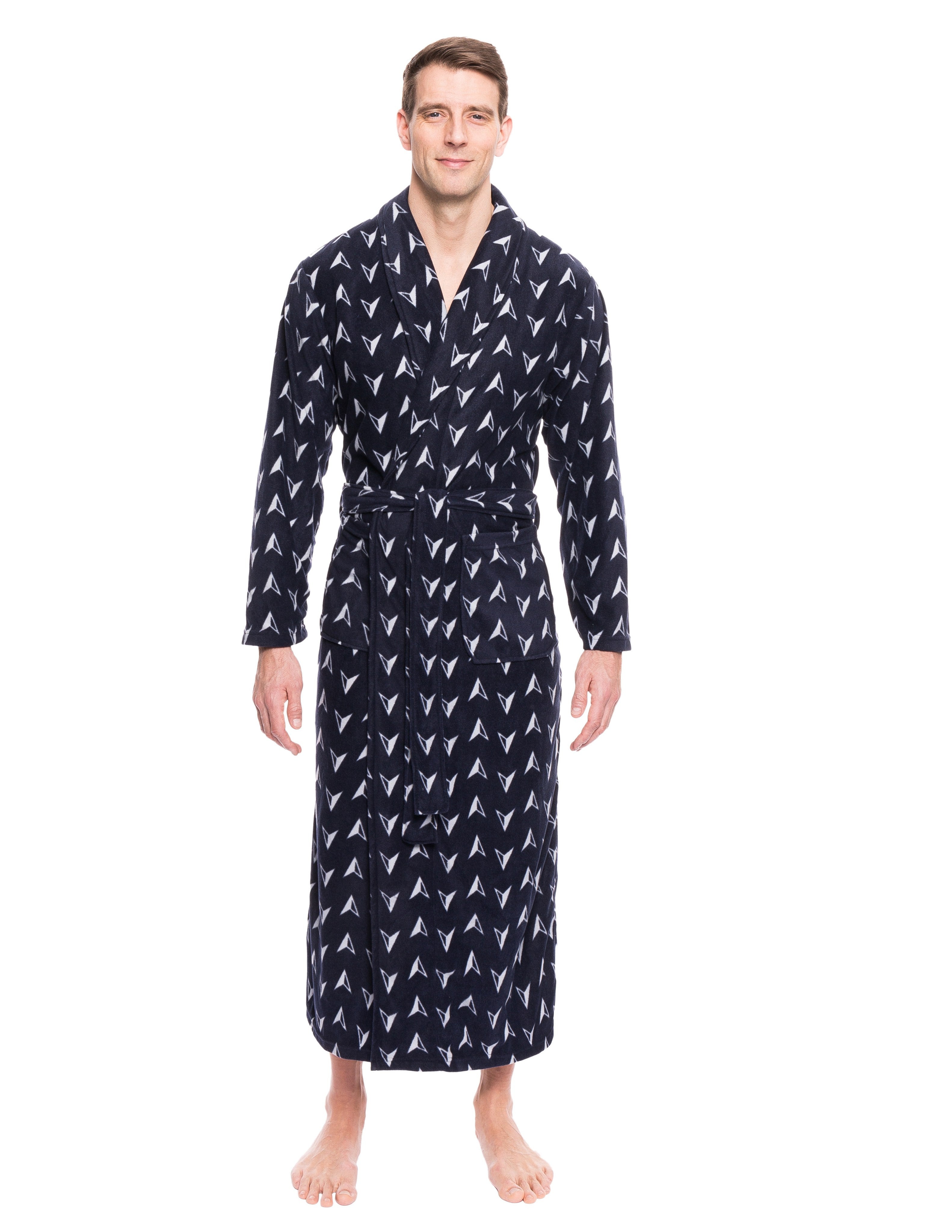 Men's Premium Microfleece Long Robe