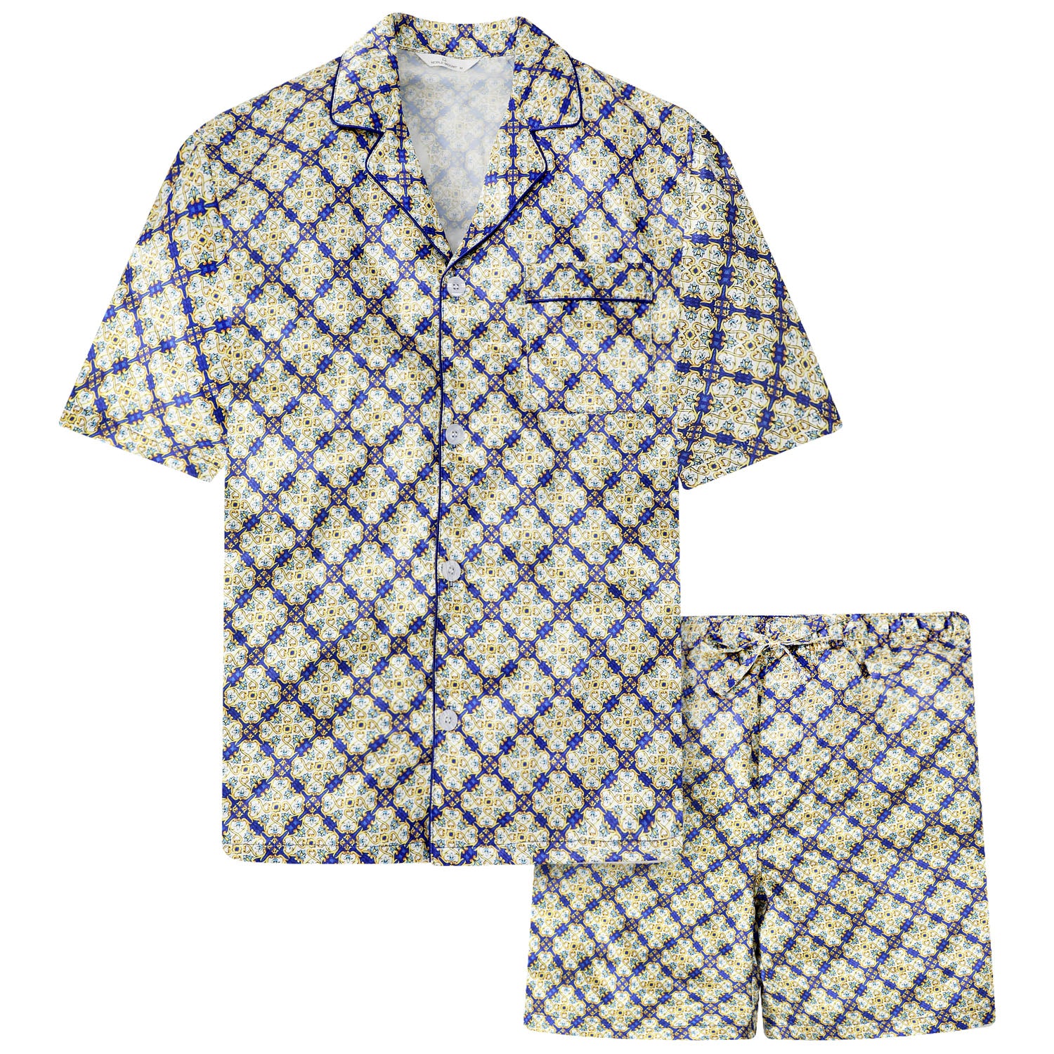 Men's Premium Satin Short Pajama Set