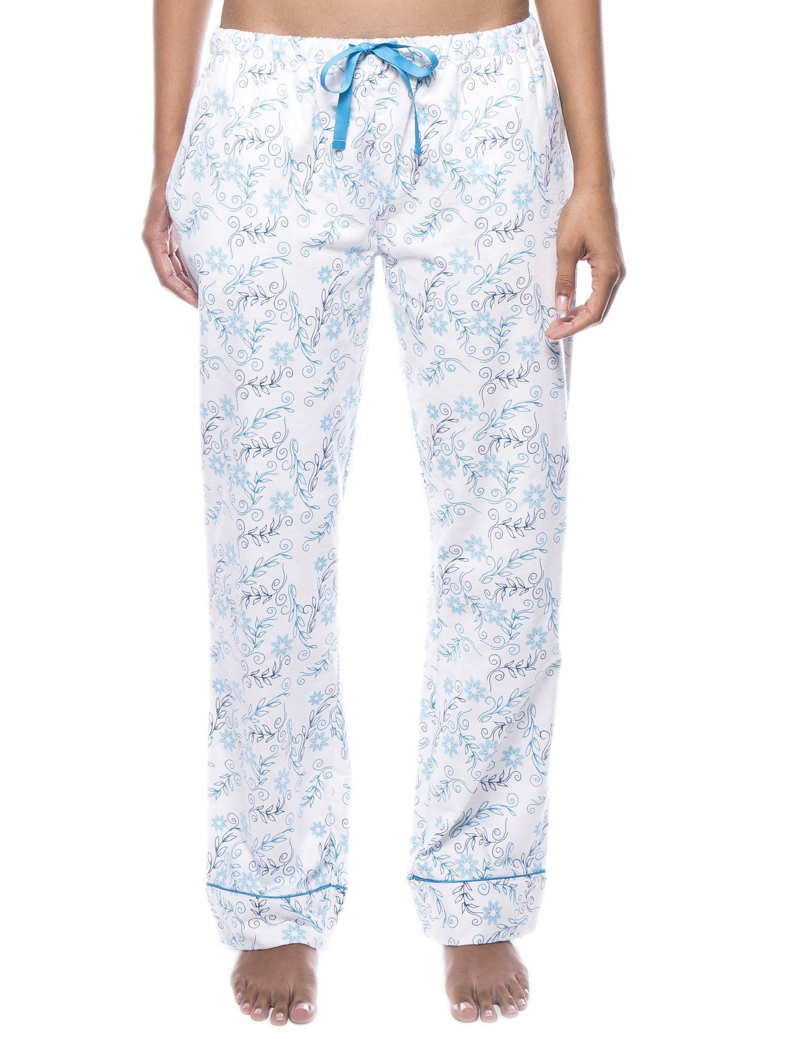 Womens 100% Cotton Flannel Lounge Pants