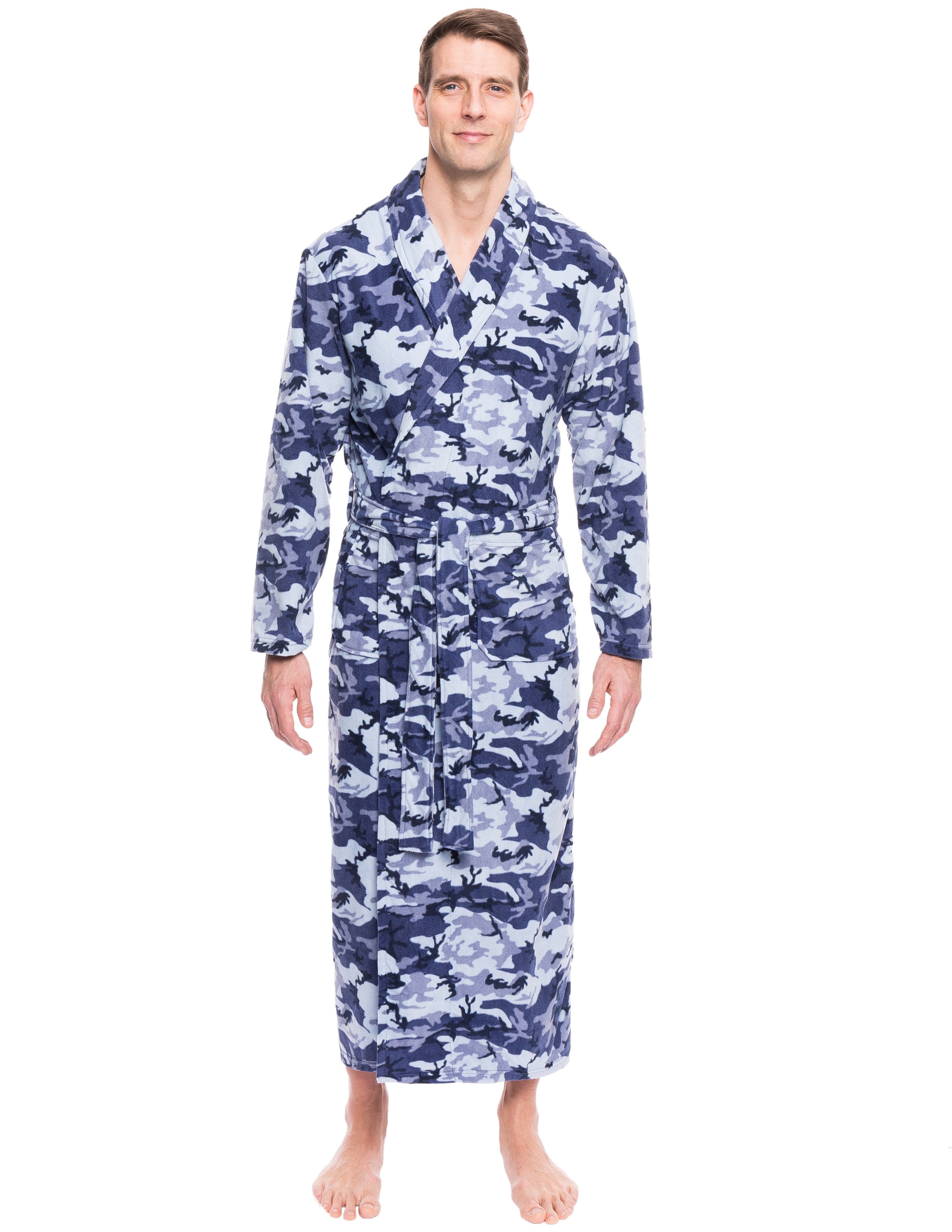 Men's Premium Microfleece Long Robe