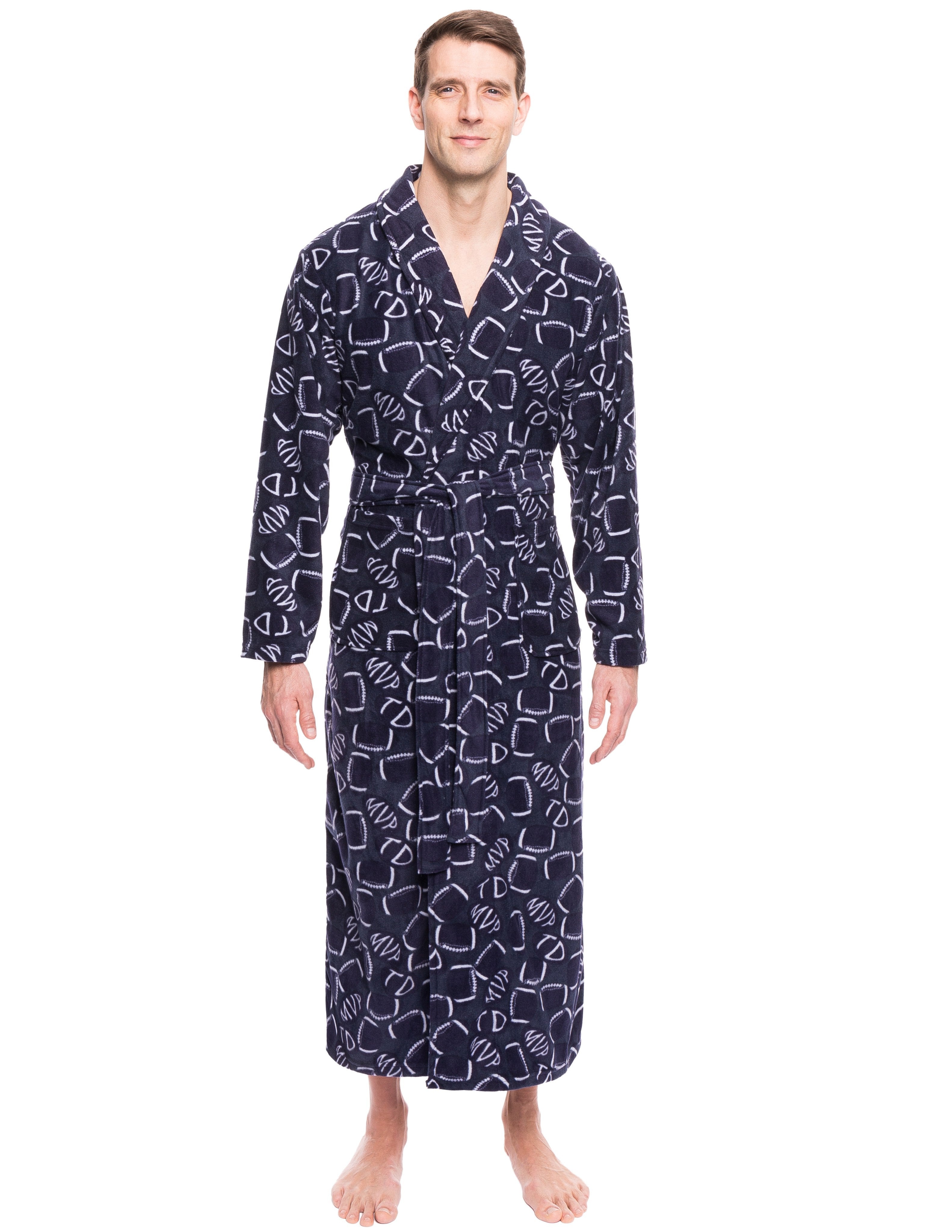 Men's Premium Microfleece Long Robe