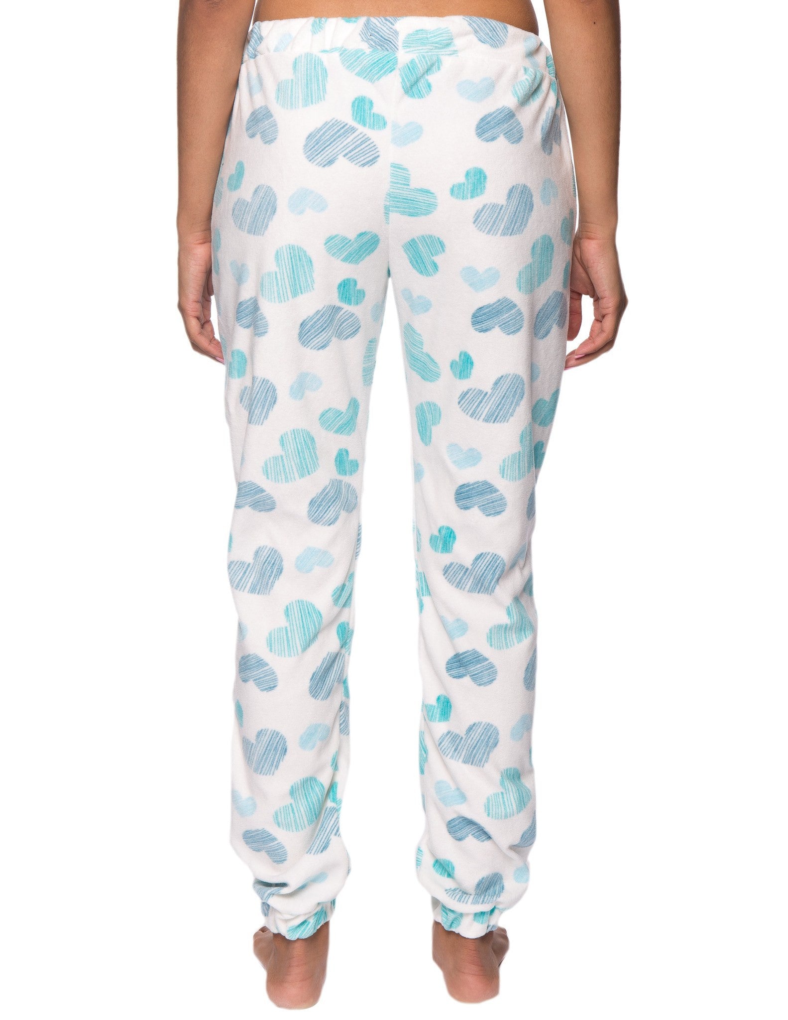 Scribbled Hearts White/Blue