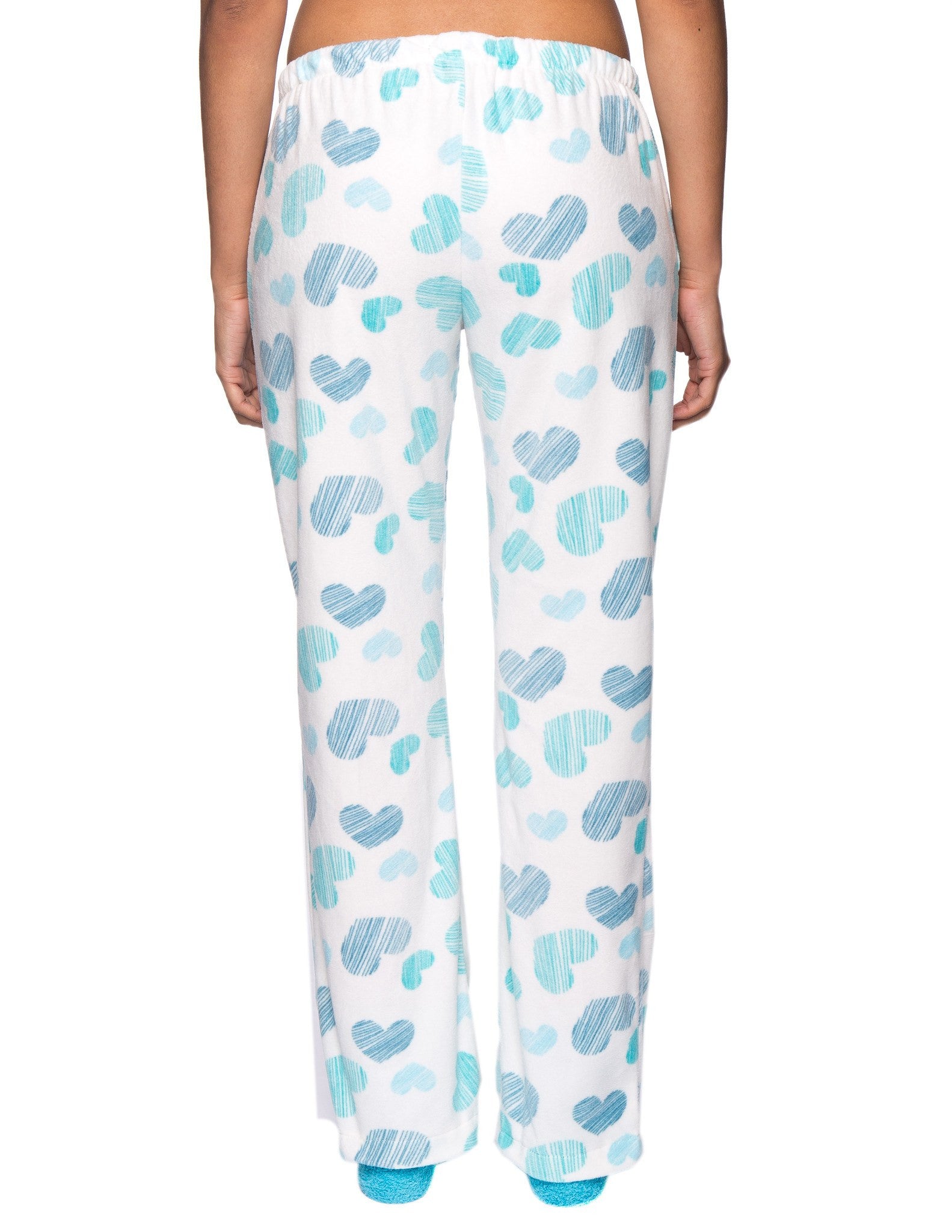 Scribbled Hearts White/Blue