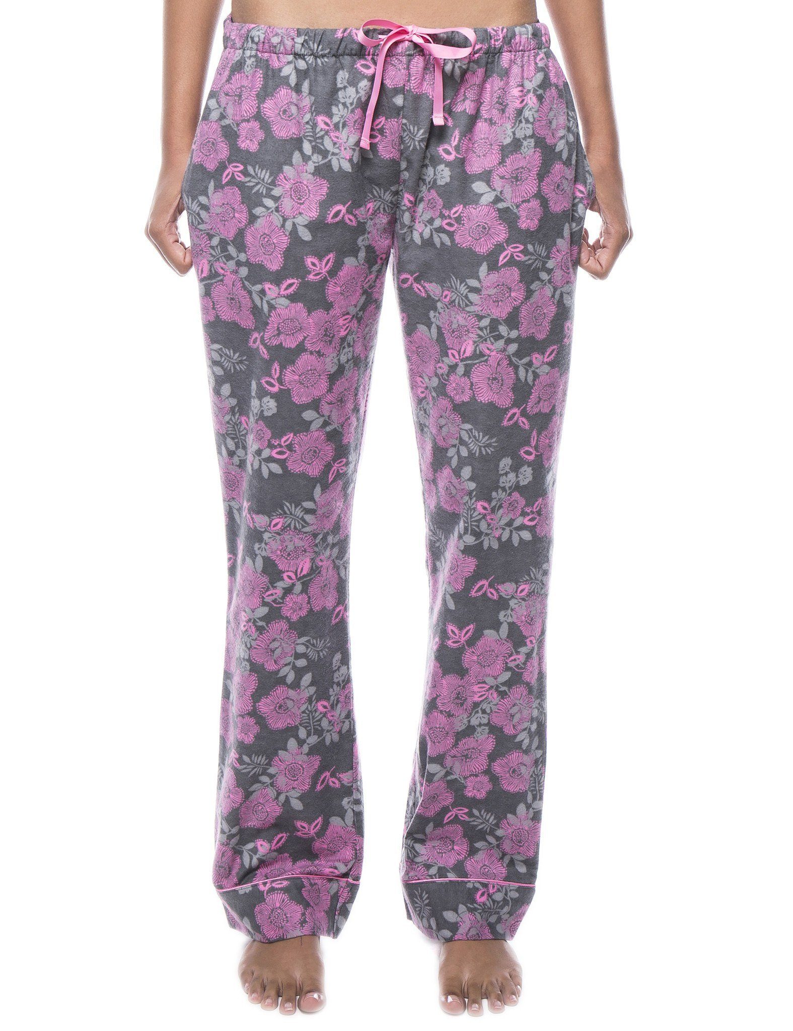 Womens 100% Cotton Flannel Lounge Pants