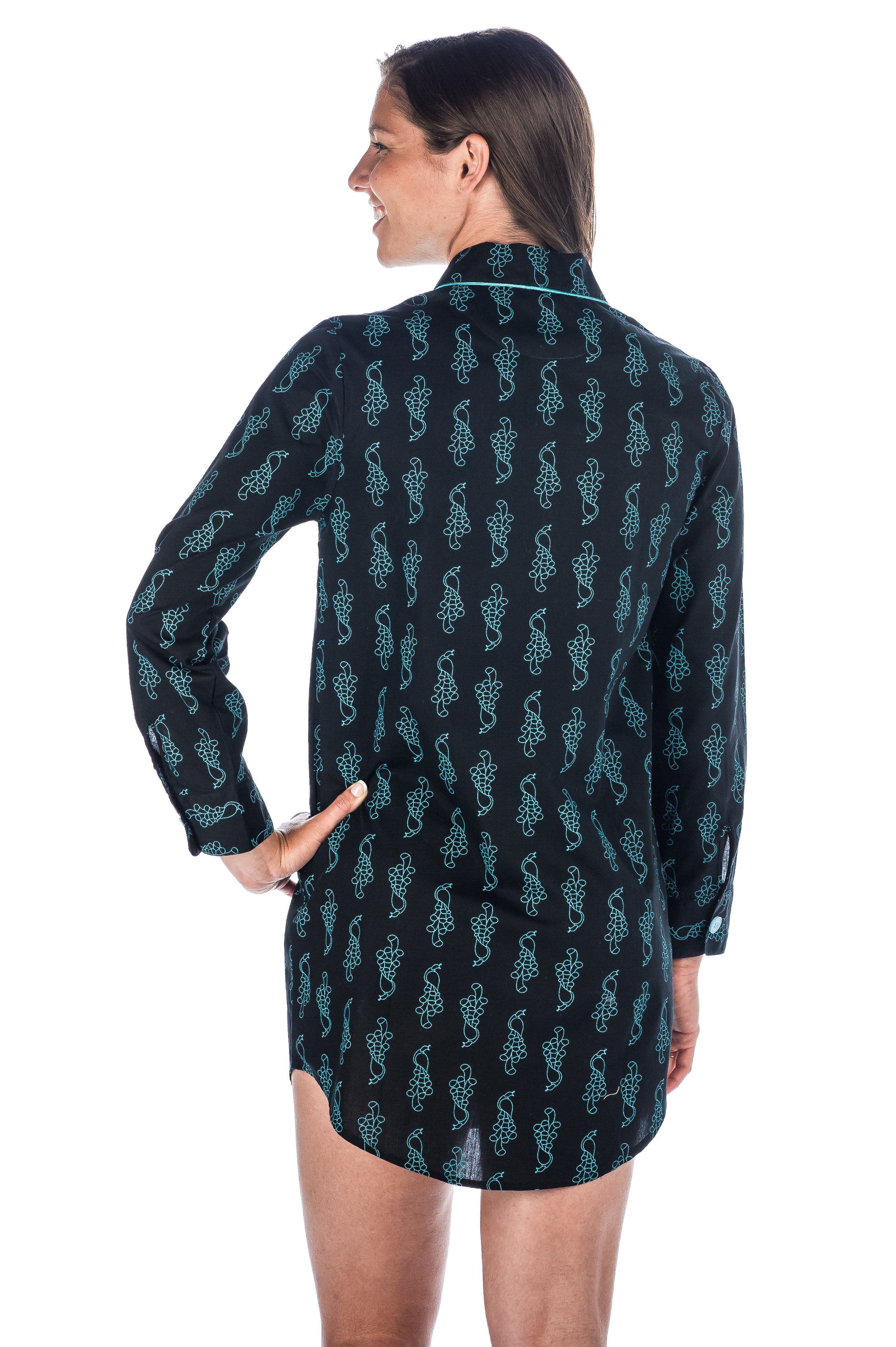 Peacock - Black/Aqua