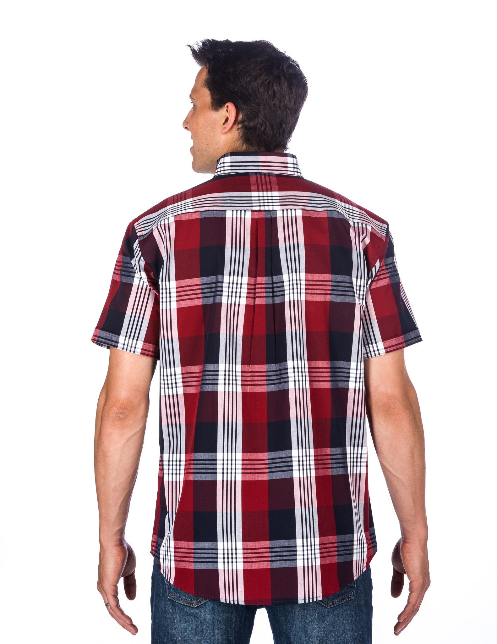 Stripe Plaid Red/Navy