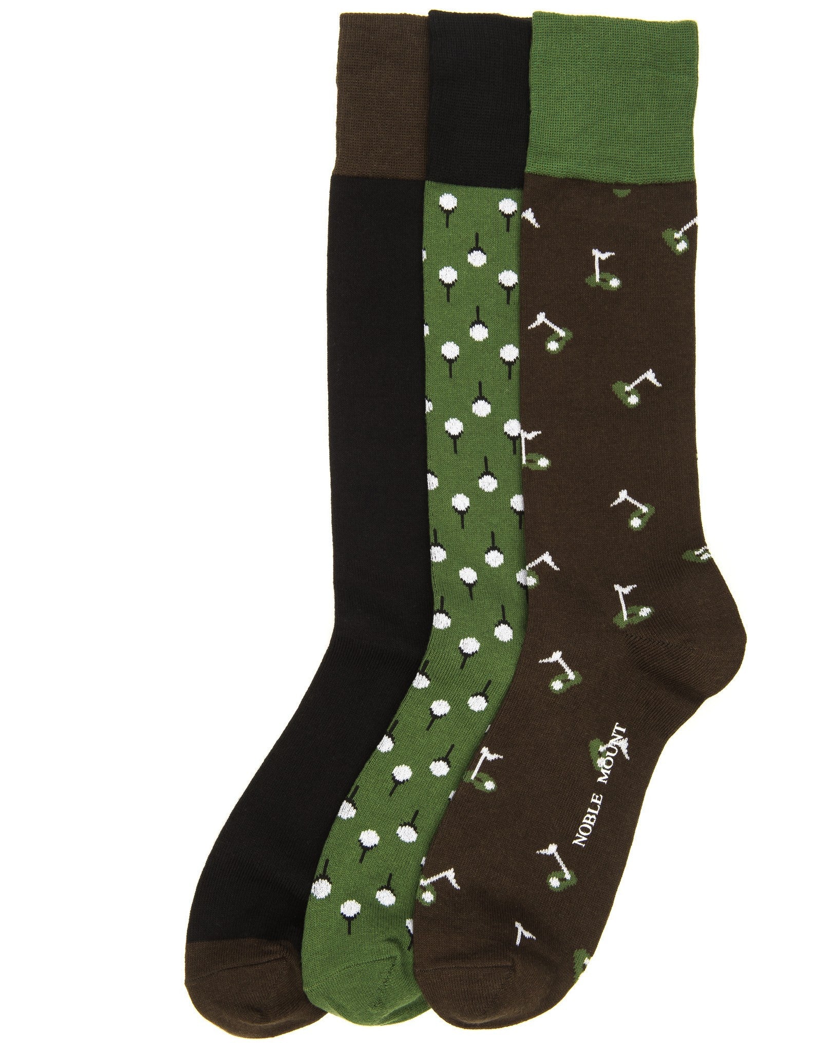 Men's Combed Cotton Dress Socks 3-Pack