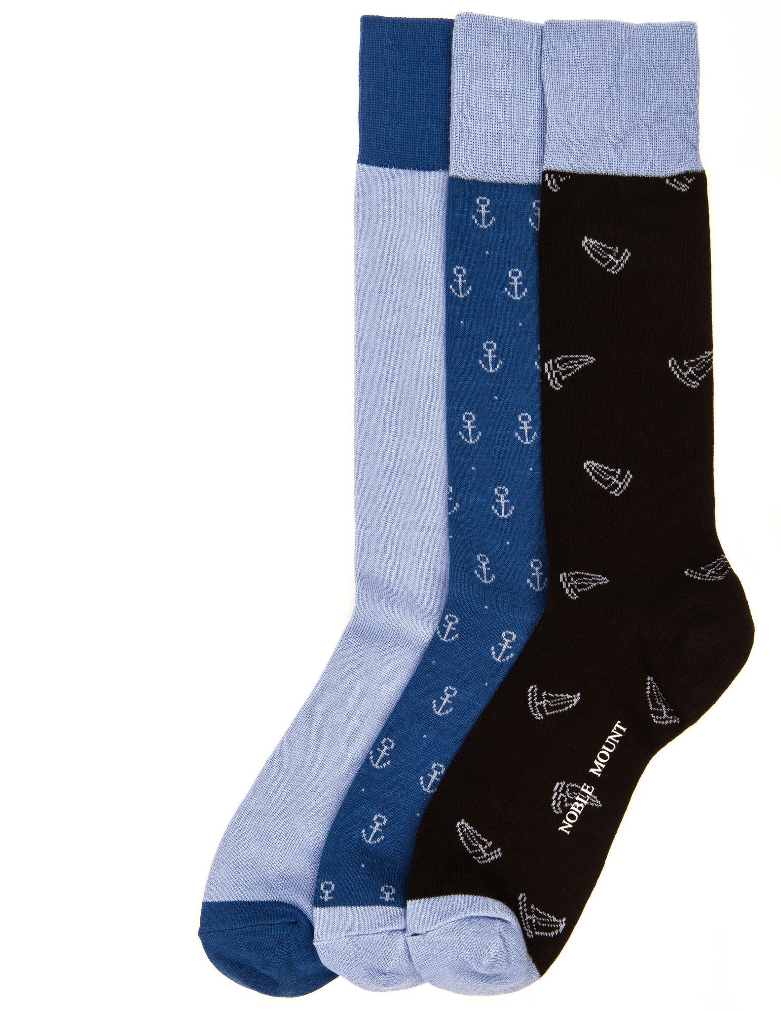 Men's Combed Cotton Dress Socks 3-Pack