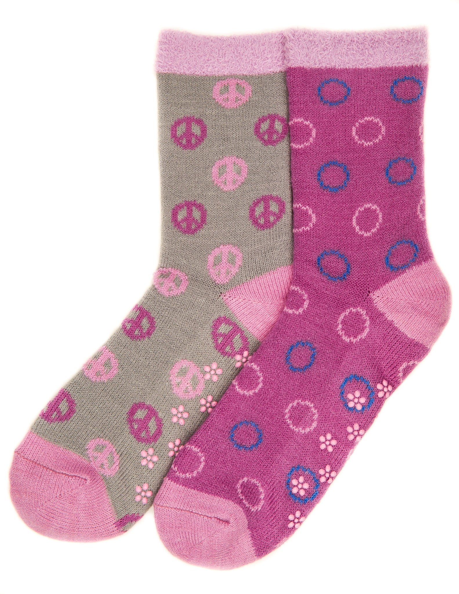 Women's Soft Premium Double Layer Winter Crew Socks - 2 Pairs