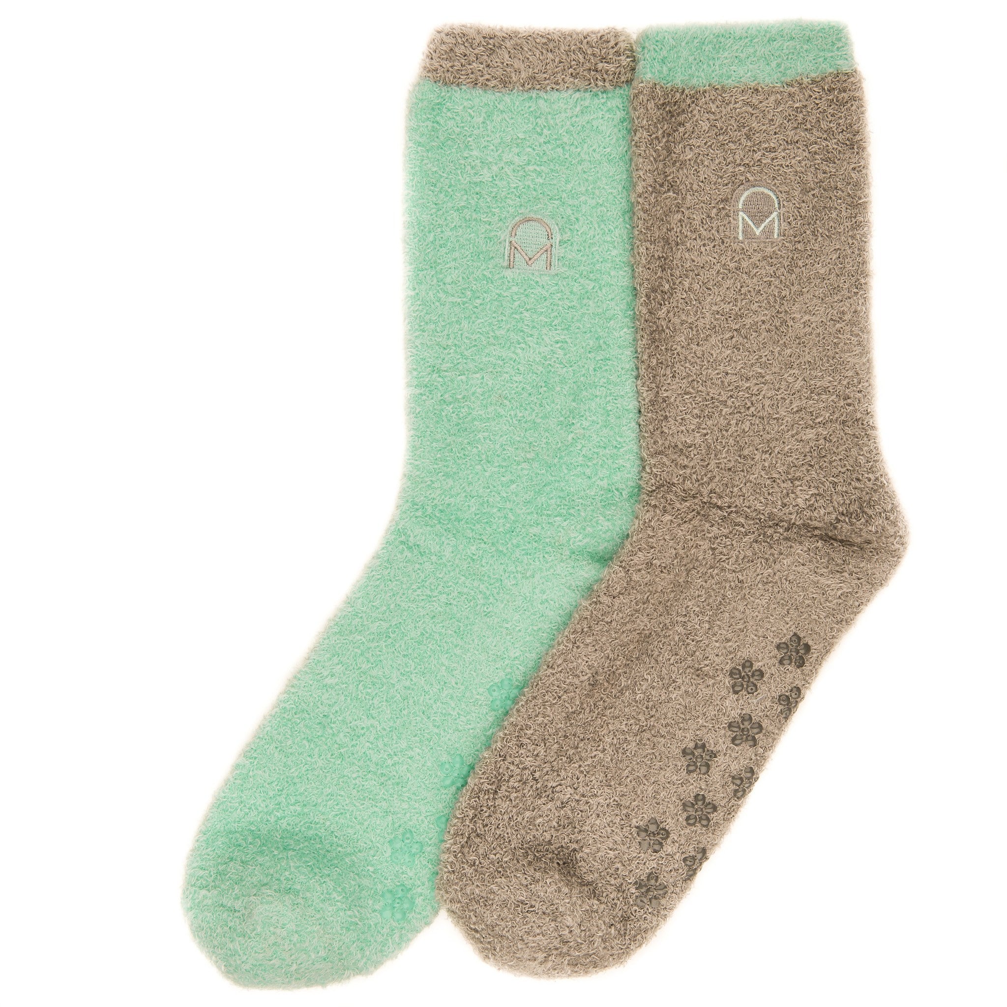 Women's Soft Anti-Skid Winter Feather Socks - 2-Pairs