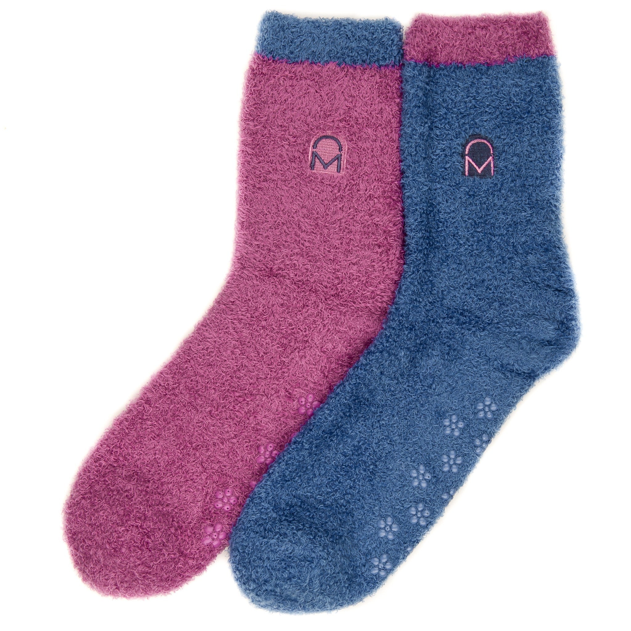 Women's Soft Anti-Skid Winter Feather Socks - 2-Pairs