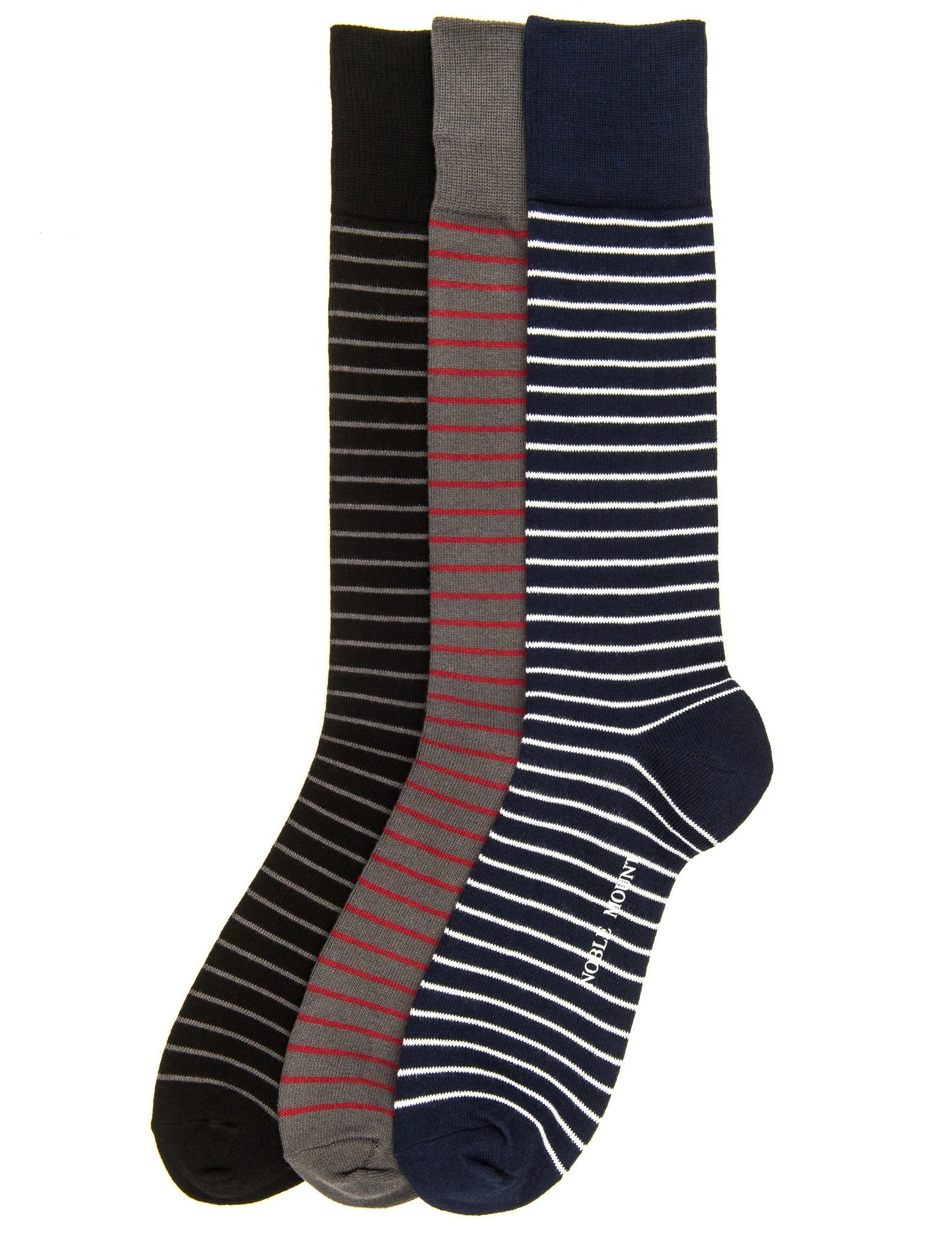 Men's Combed Cotton Dress Socks 3-Pack