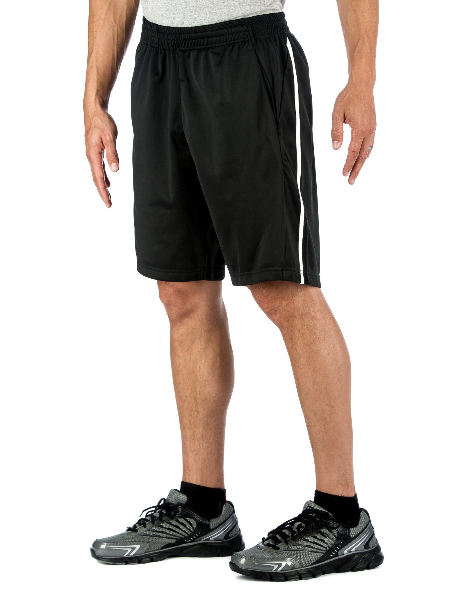 Men's Active Shorts - Black/Gray