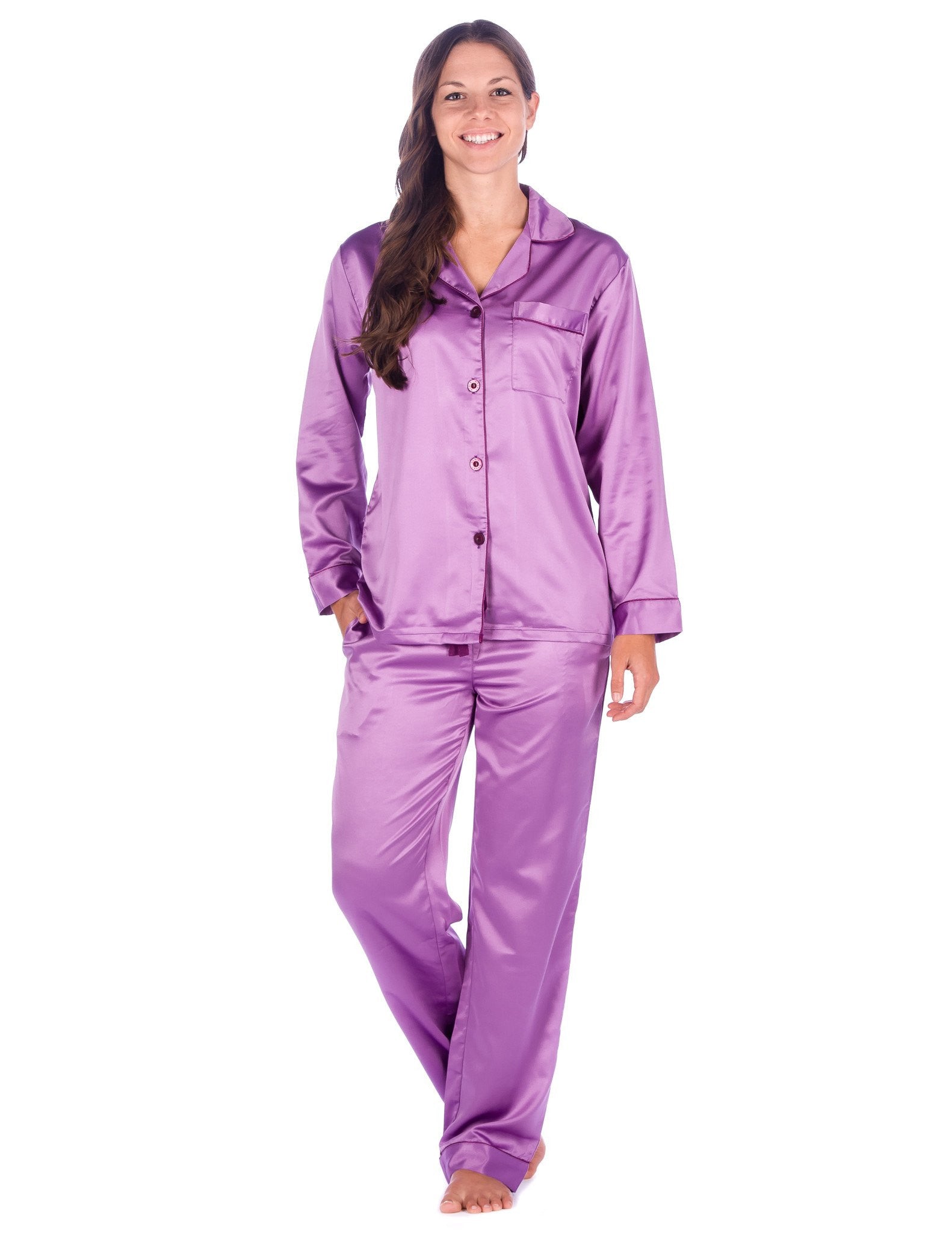 Women's Premium Satin Pajama Sleepwear Set