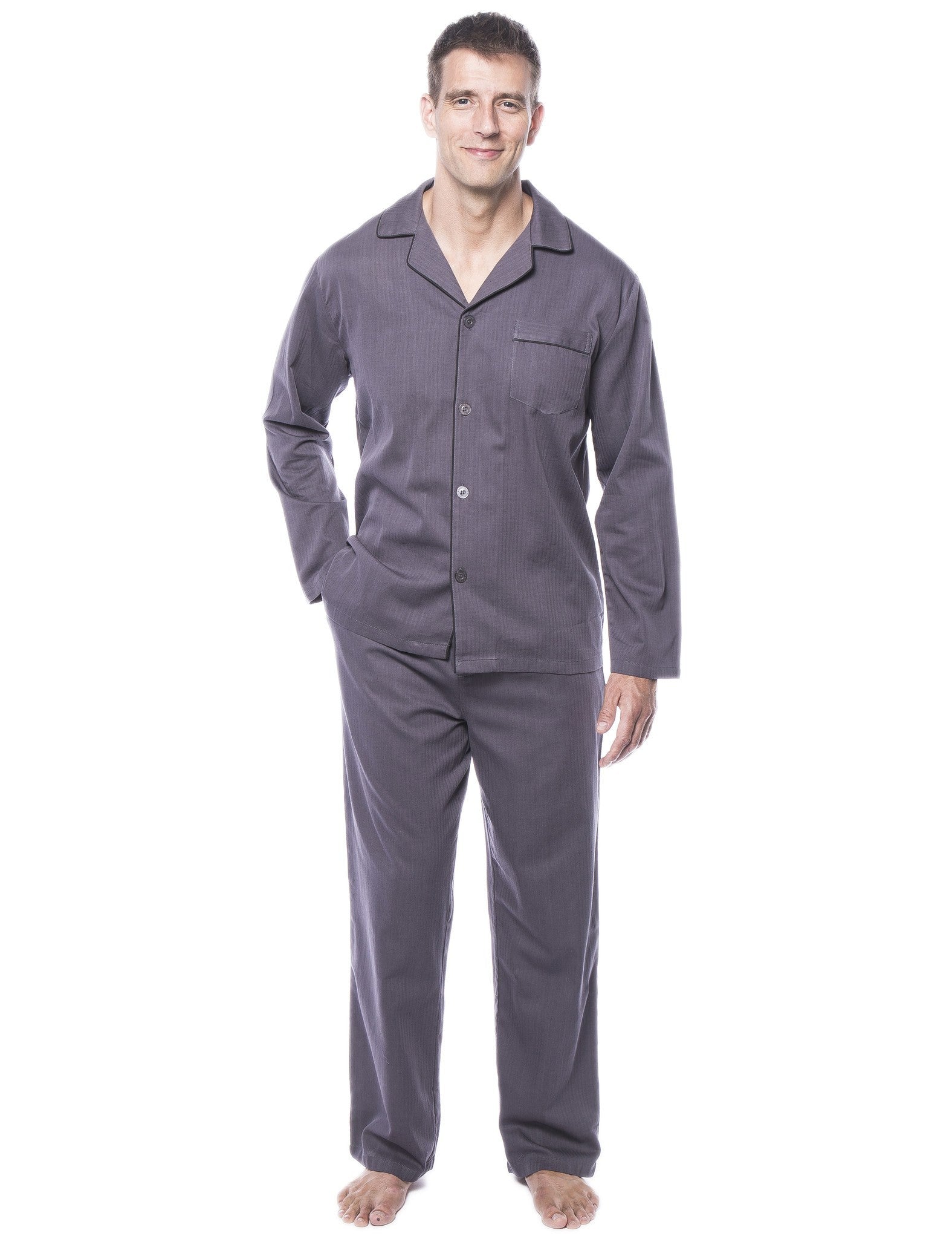 Men's 100% Woven Cotton Pajama Sleepwear Set