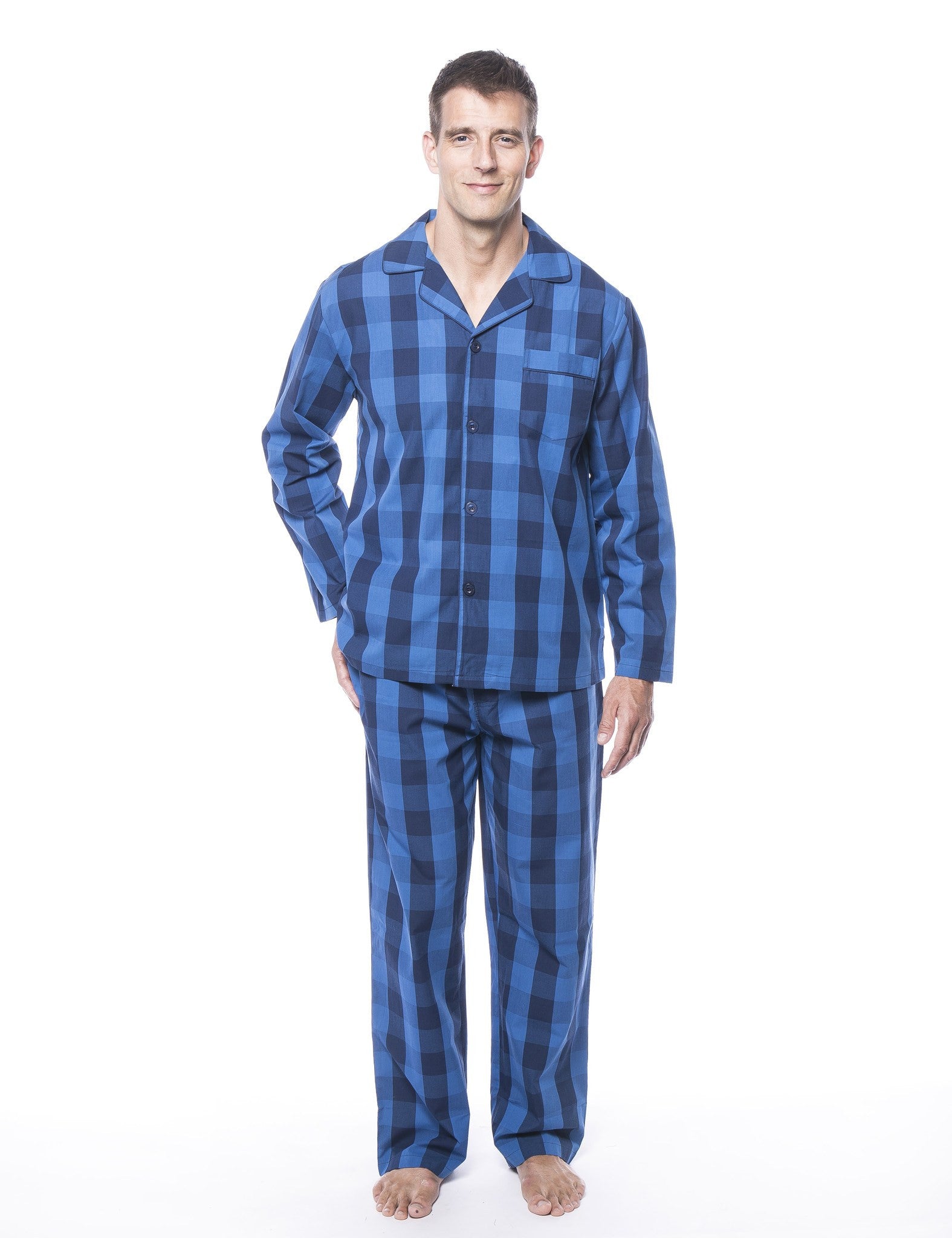 Men's 100% Woven Cotton Pajama Sleepwear Set