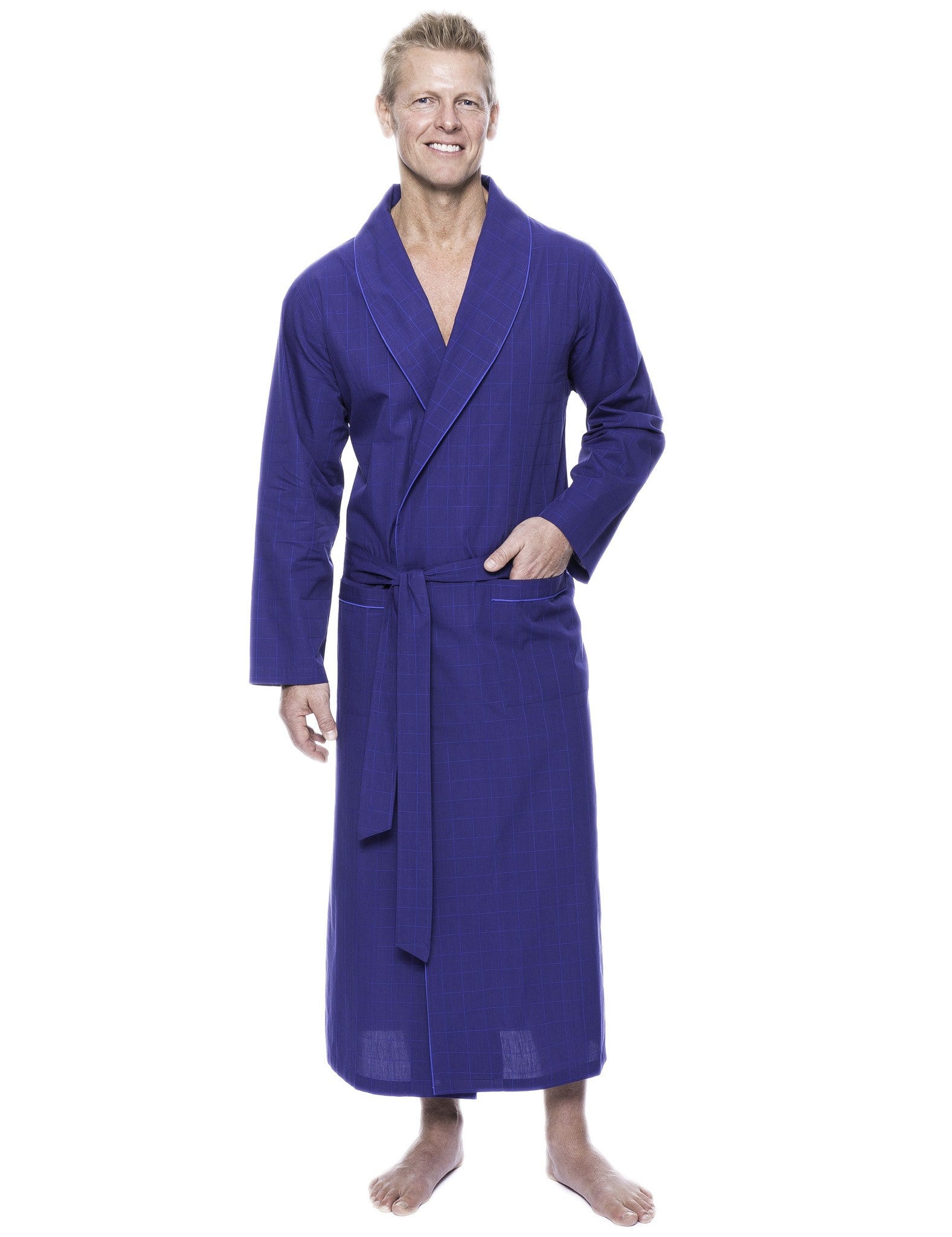 Men's 100% Woven Cotton Robe