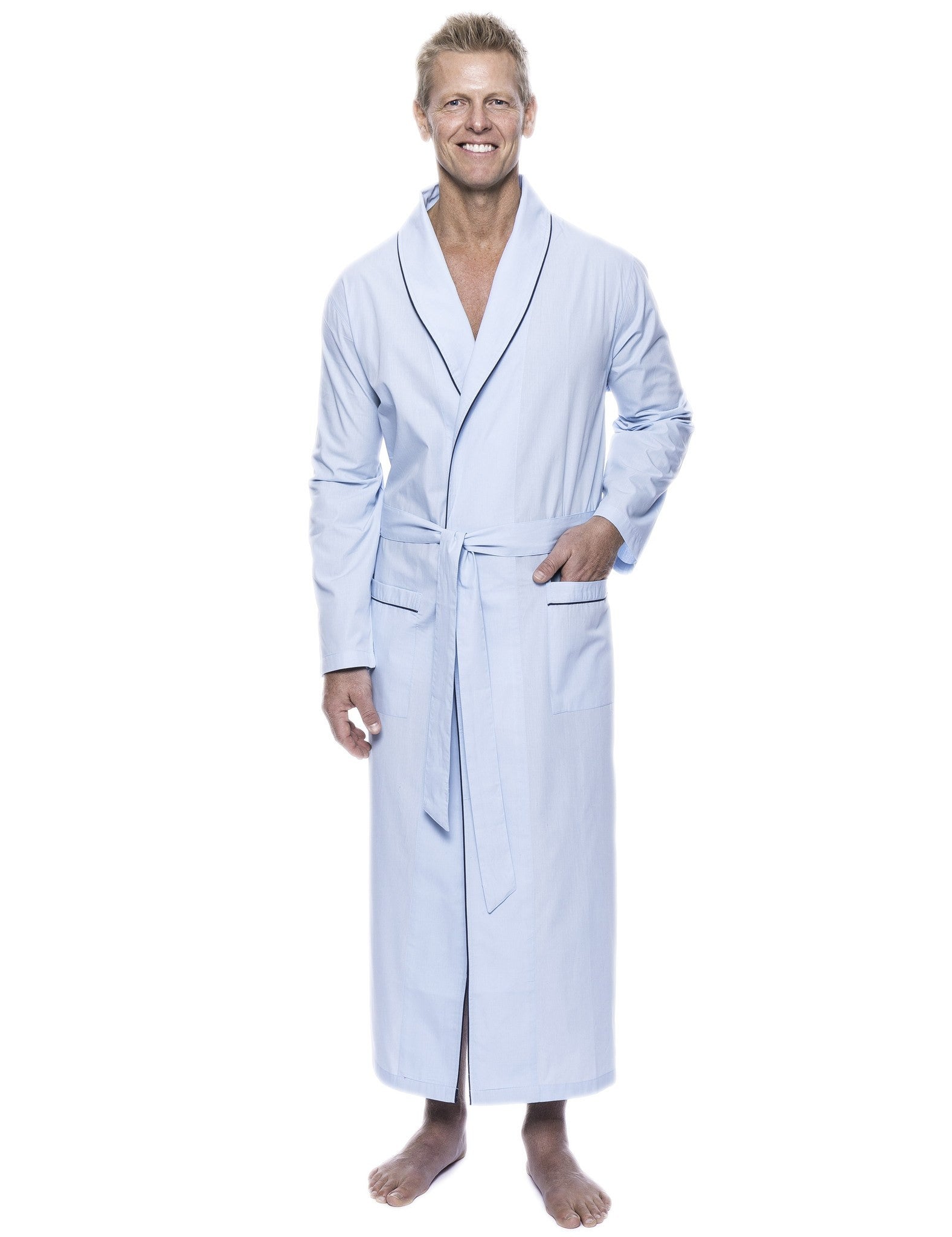 Men's 100% Woven Cotton Robe