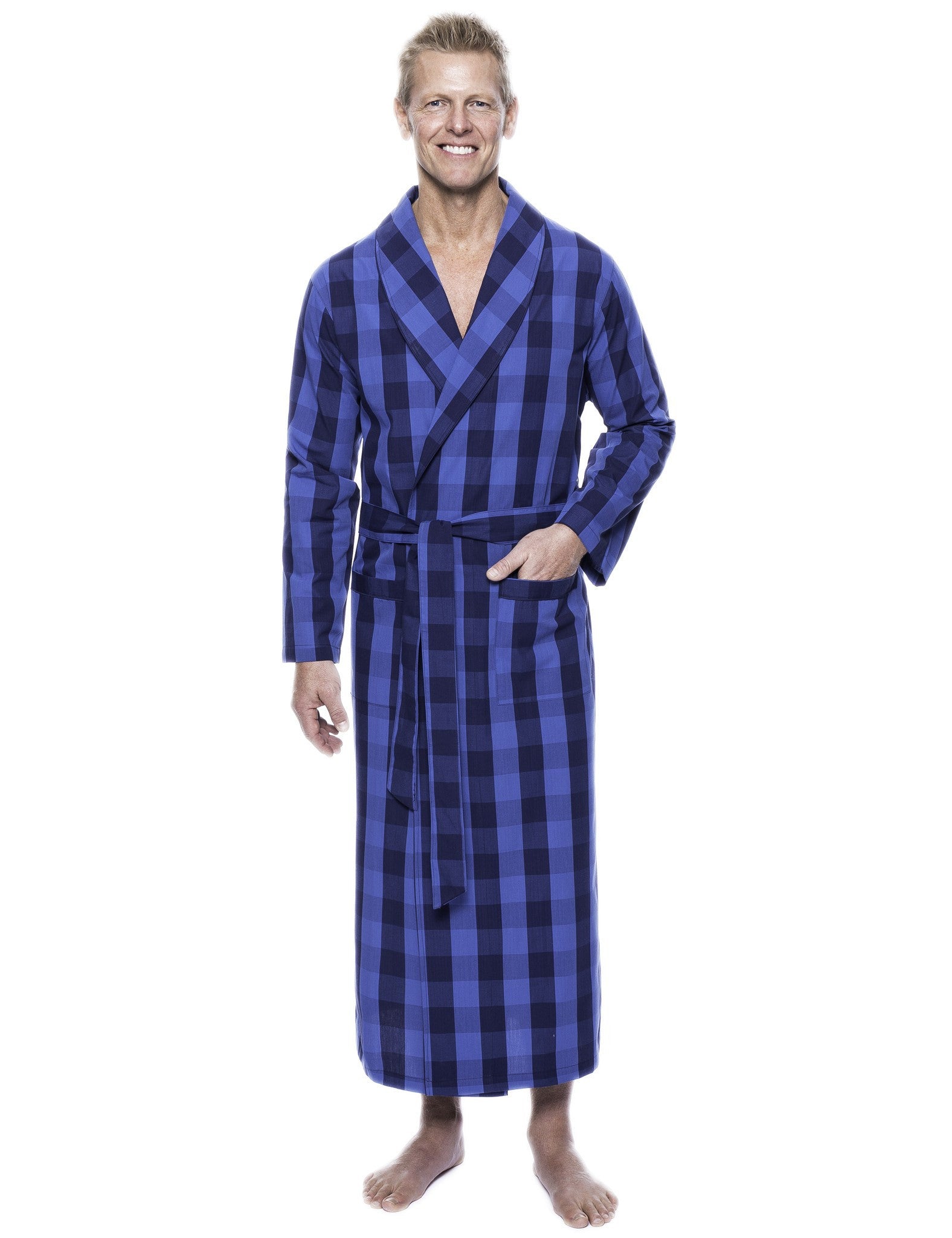 Men's 100% Woven Cotton Robe