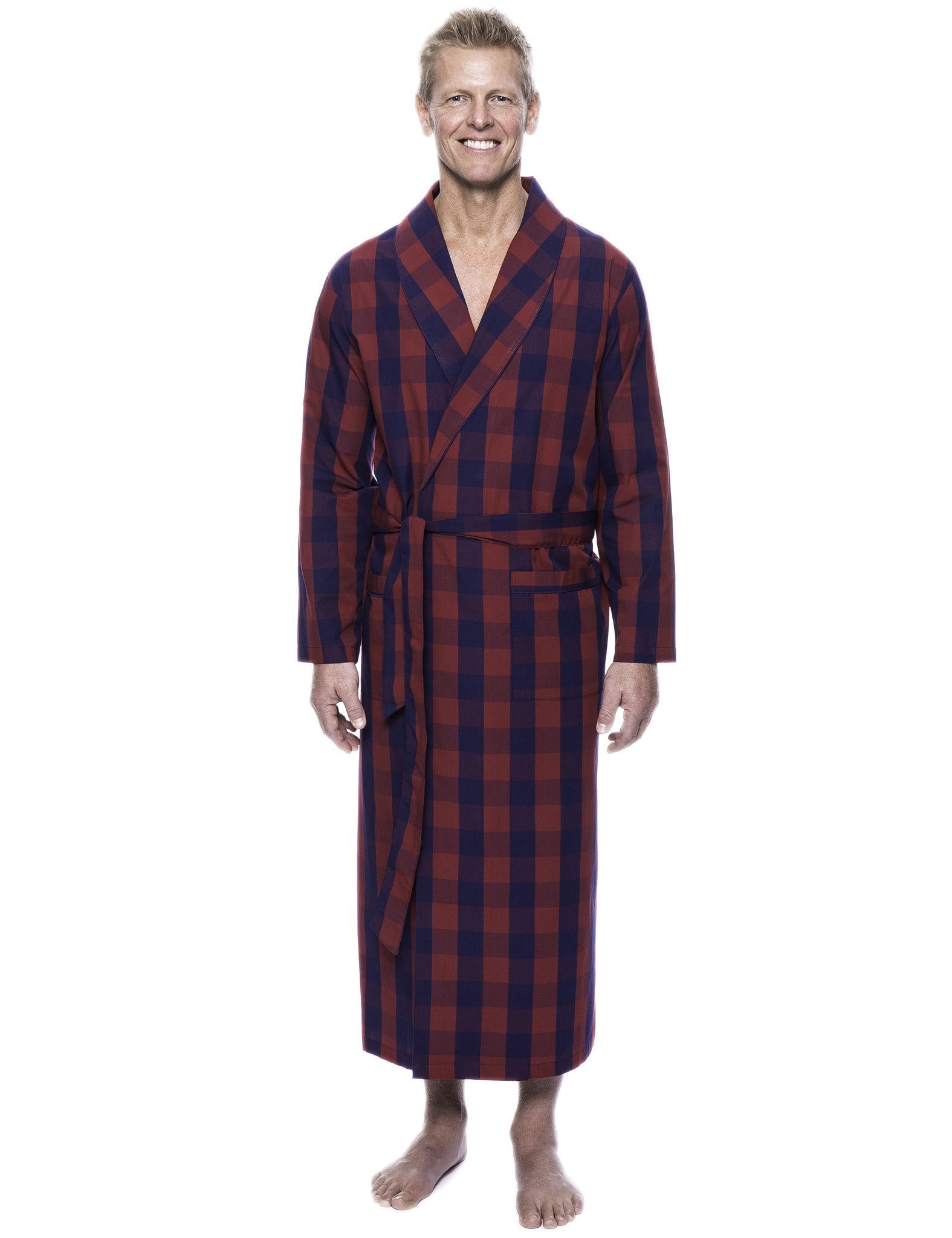 Men's 100% Woven Cotton Robe