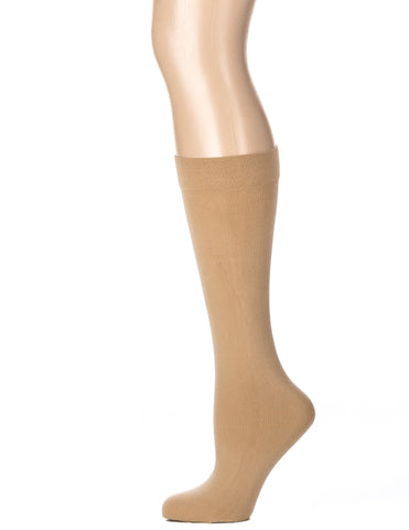 3-Pairs Women's Microfiber Anti-Pilling Knee-Hi Trouser Socks