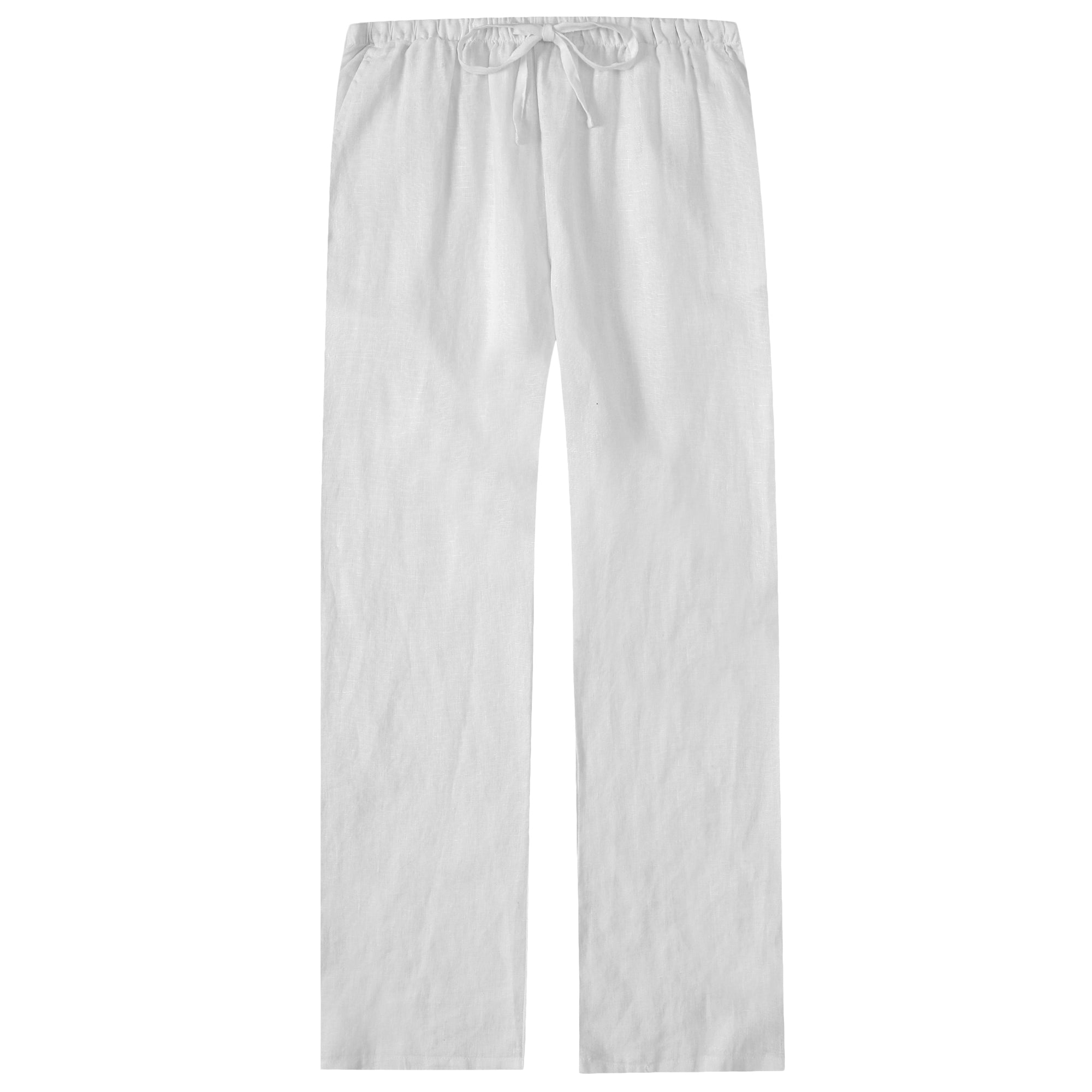 Noble Mount 100% Linen Womens Pajama Louge Pants for Summer