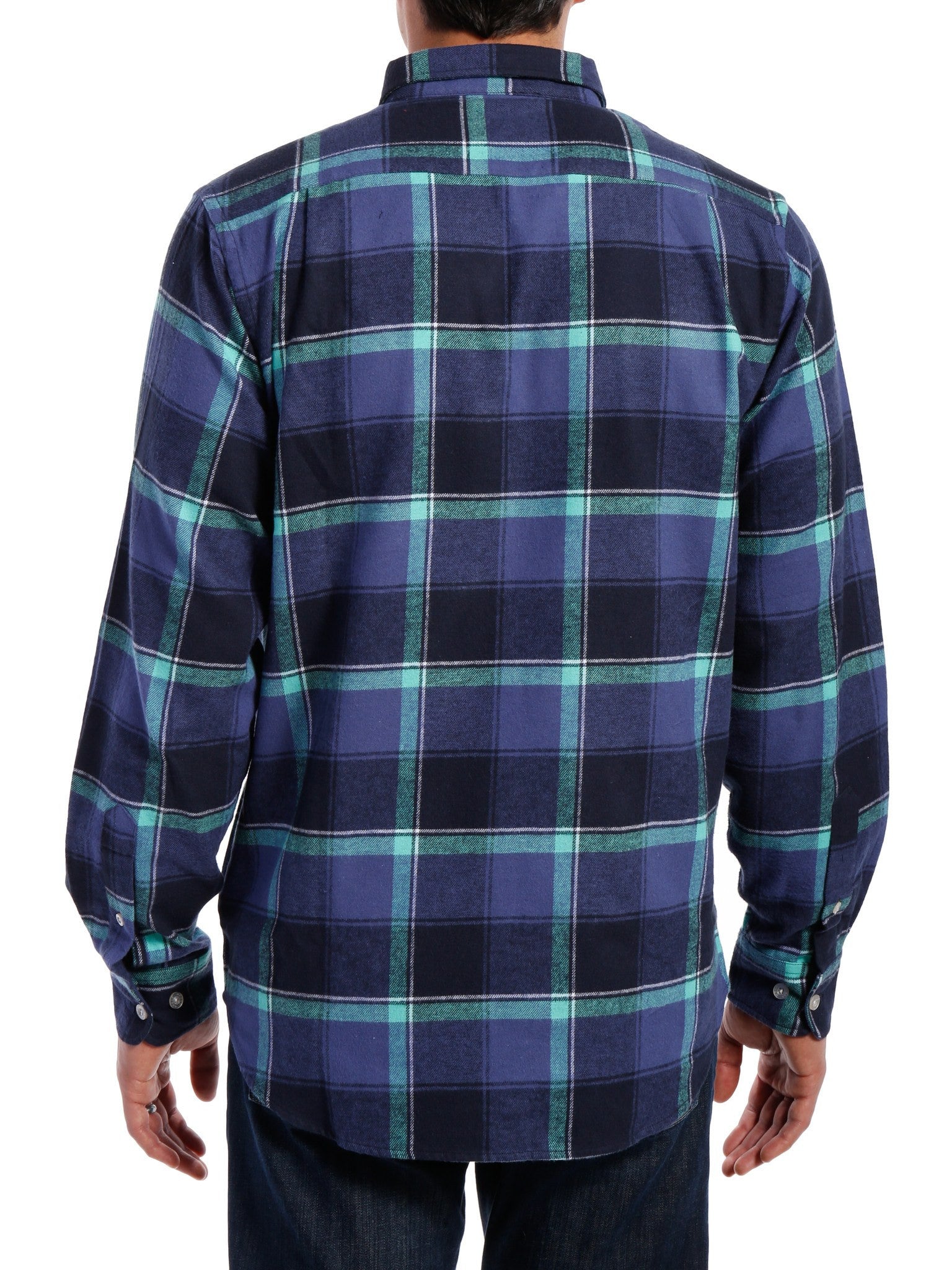 Indigo-Green Plaid