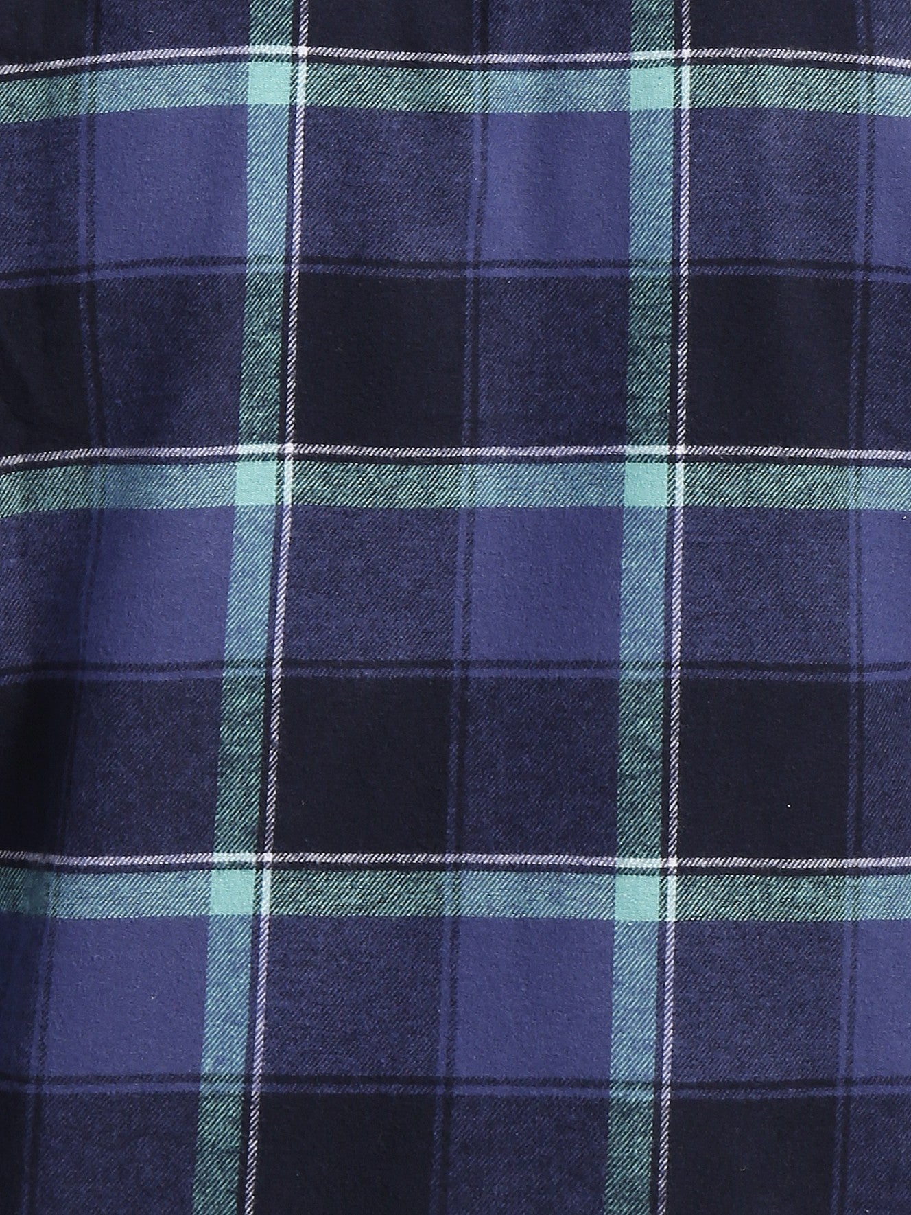 Indigo-Green Plaid