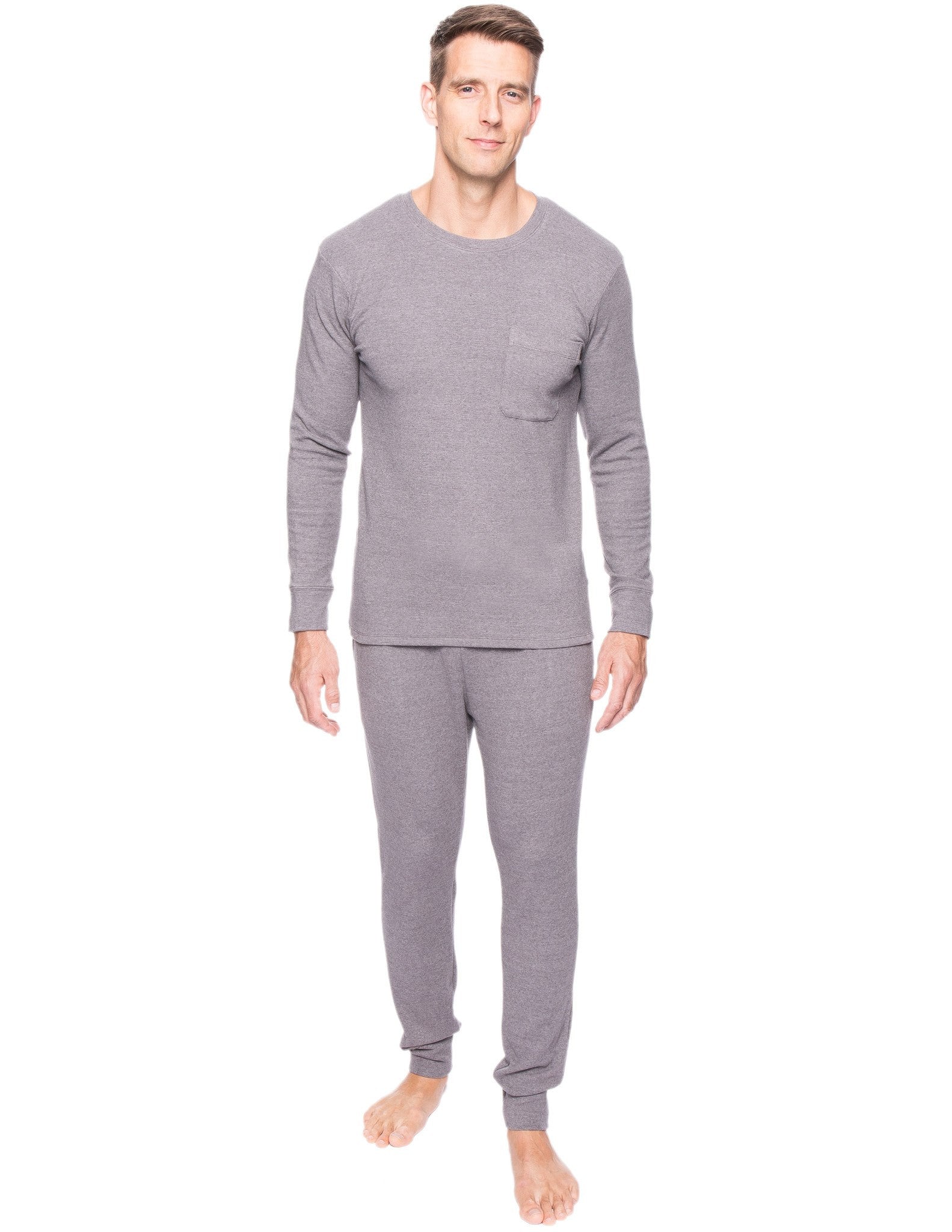 Men's Soft Brushed Rib Sleep Set