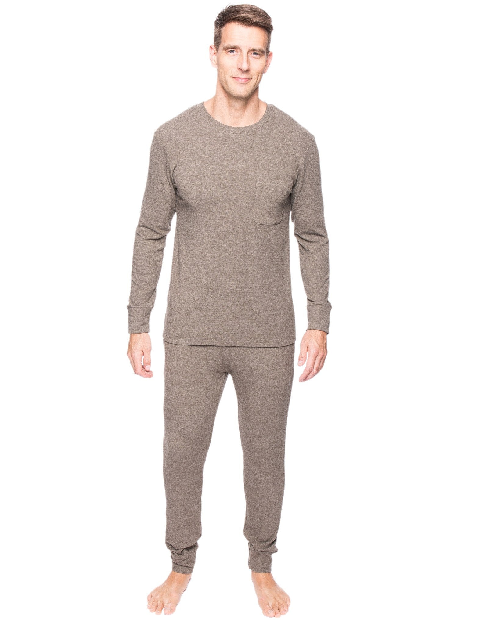 Men's Soft Brushed Rib Sleep Set