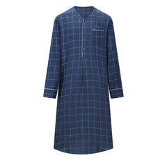 Mens Nightshirt - 100% Cotton Flannel Mens Nightshirts for Sleeping