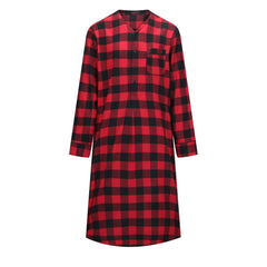 Mens Nightshirt - 100% Cotton Flannel Mens Nightshirts for Sleeping