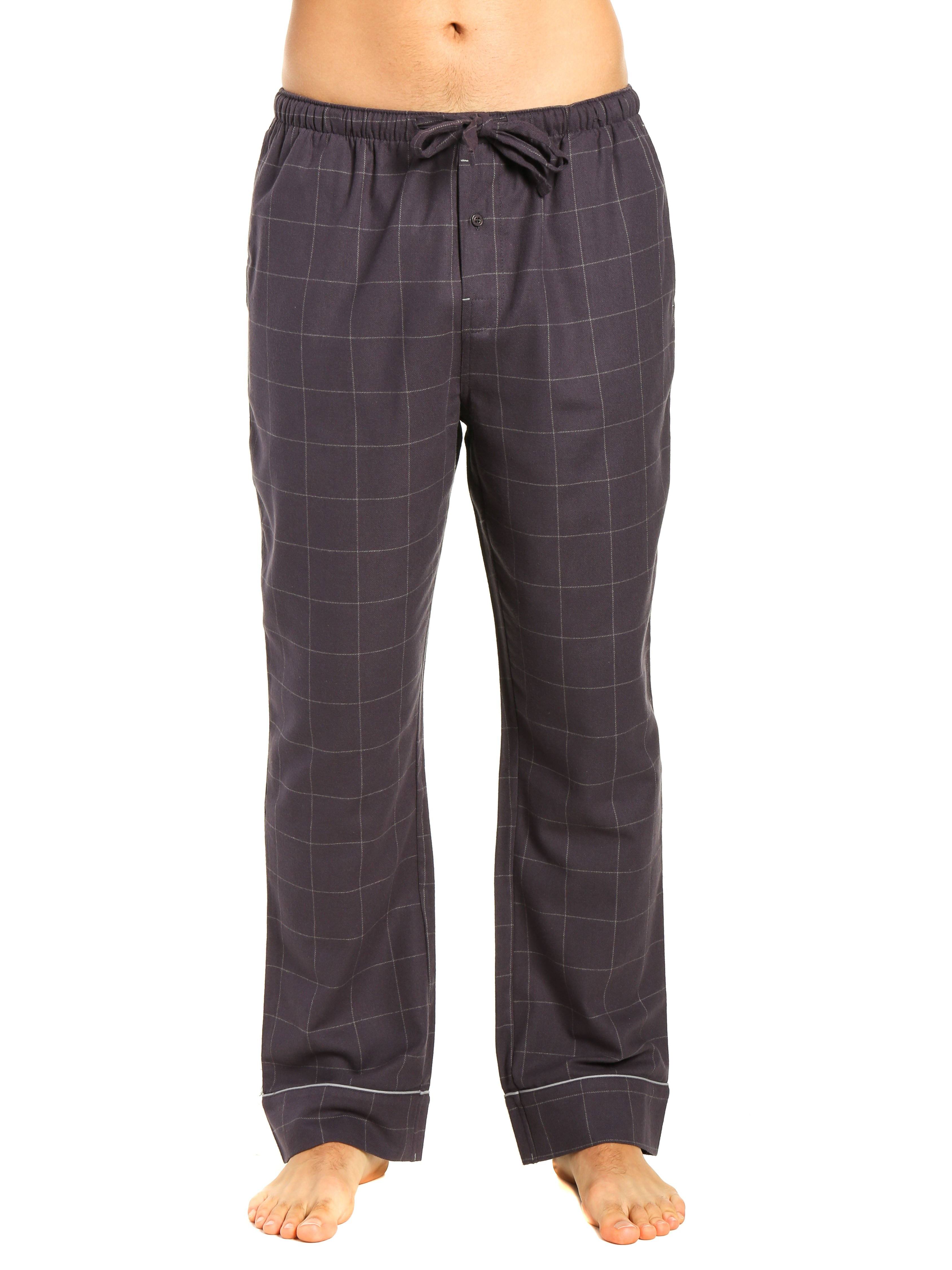 Mens 100% Cotton Flannel Lounge Pants