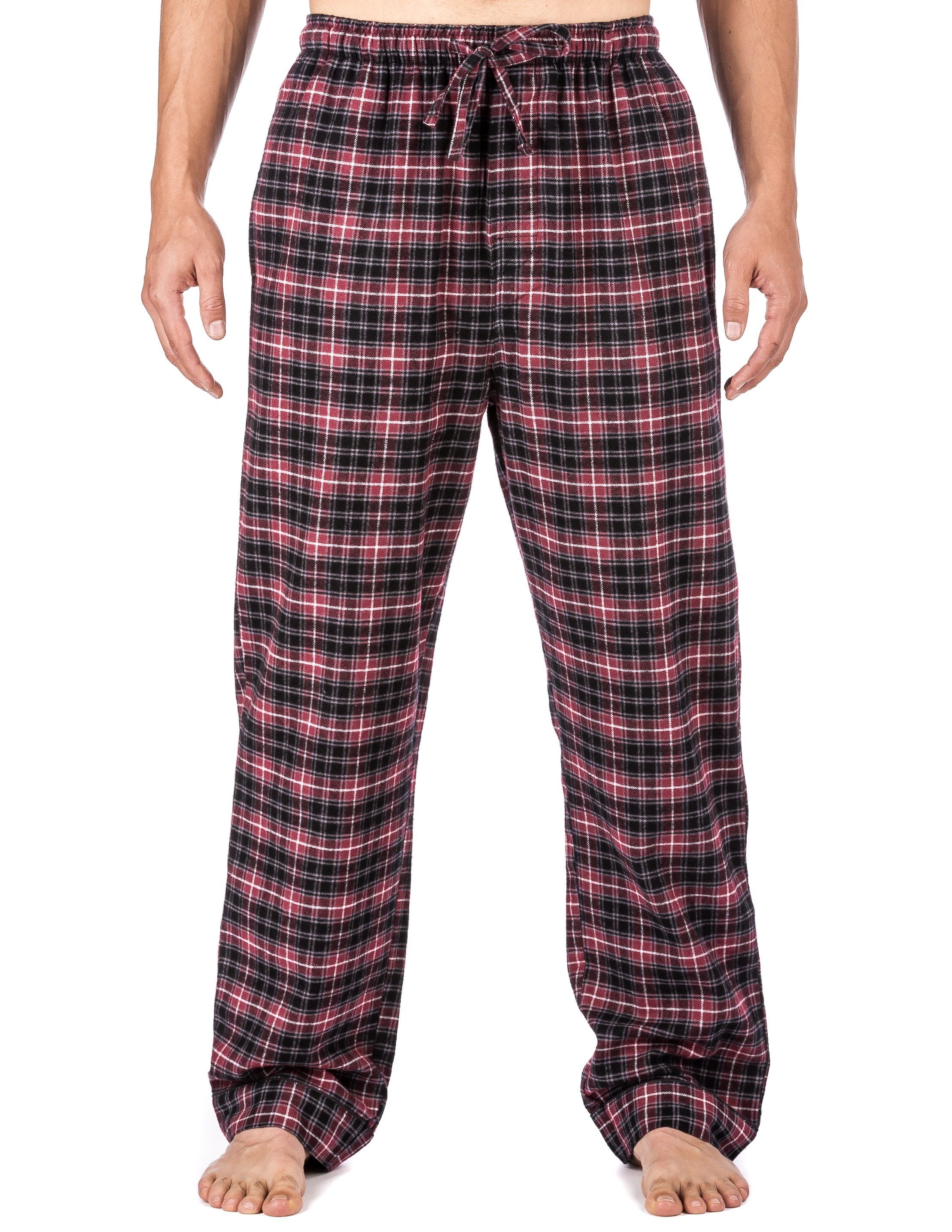 Mens 100% Cotton Flannel Lounge Pants